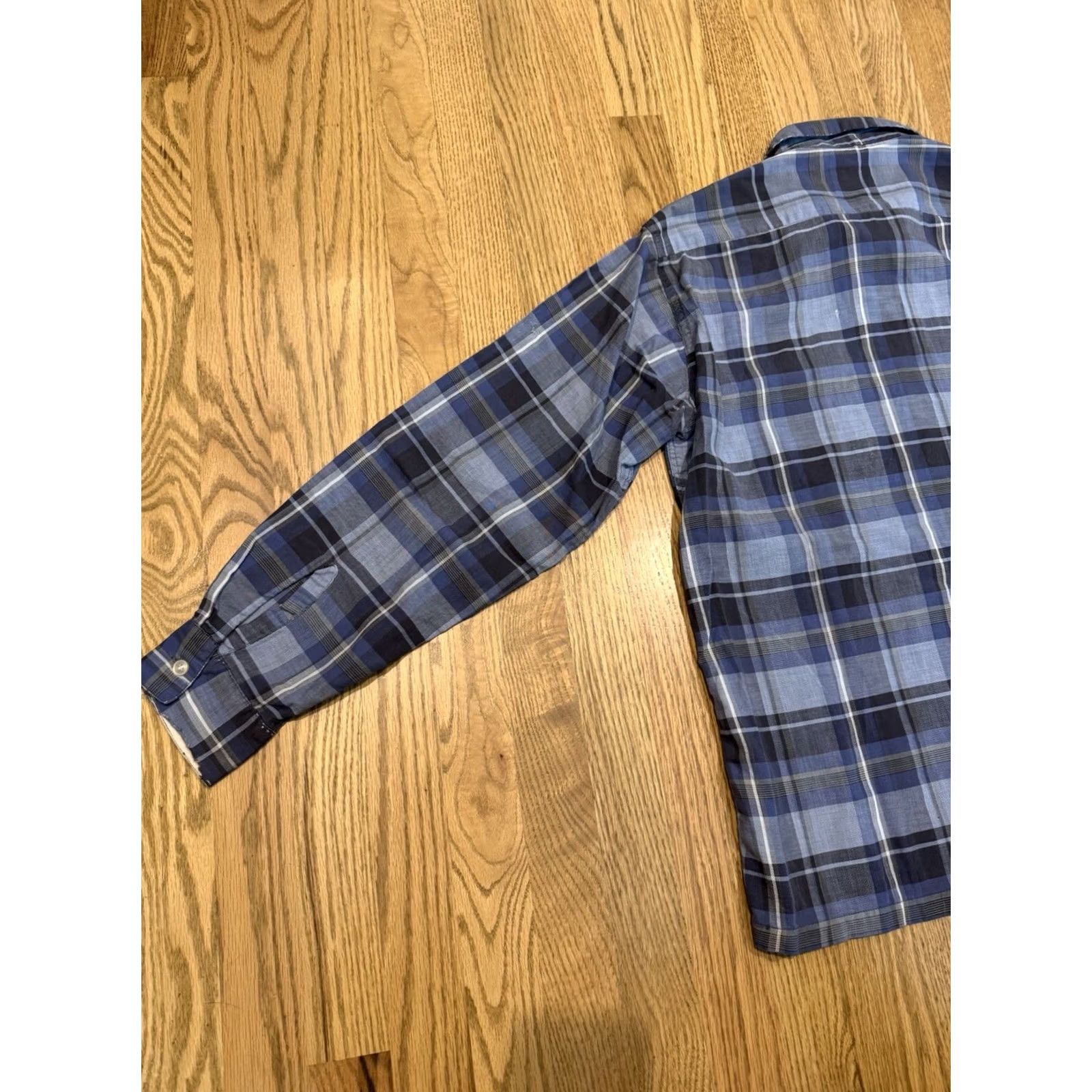 Arrow VINTAGE Arrow Loop Collar Shirt Men’s M Blue Plaid Rockabilly Vtg Size US M / EU 48-50 / 2 - 3 Thumbnail