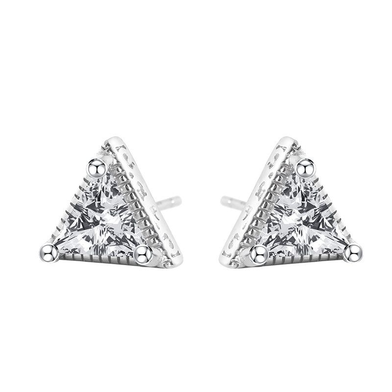 Jewelry × Sterling Silver One pairs Vintage Earrings Gothic Punk Chrome Jewelry Spike Size ONE SIZE - 5 Thumbnail