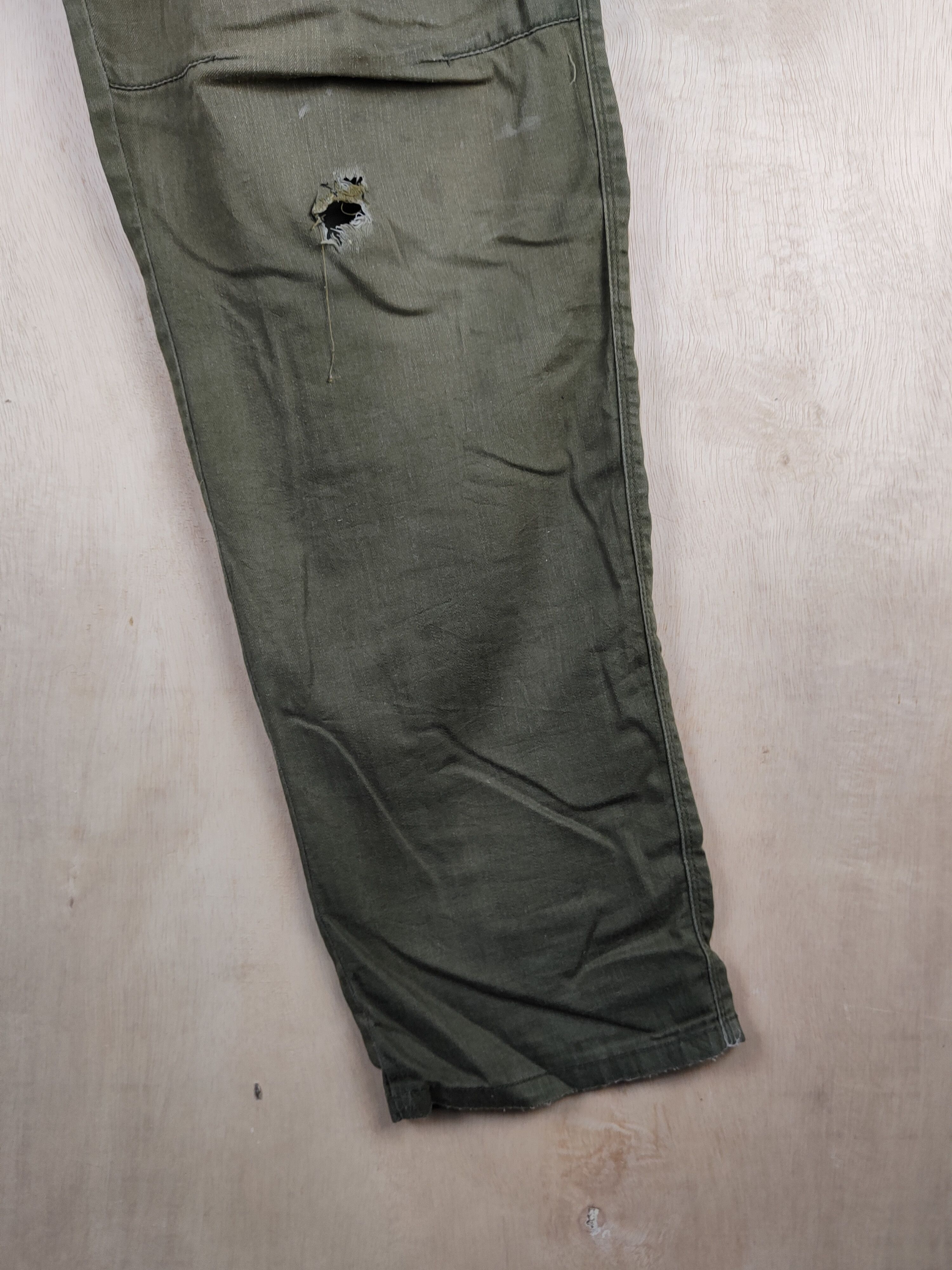 Japanese Brand Burtle Olive Faded Multipocket Tactical Cargo Pants #S2411 Size US 33 - 7 Thumbnail