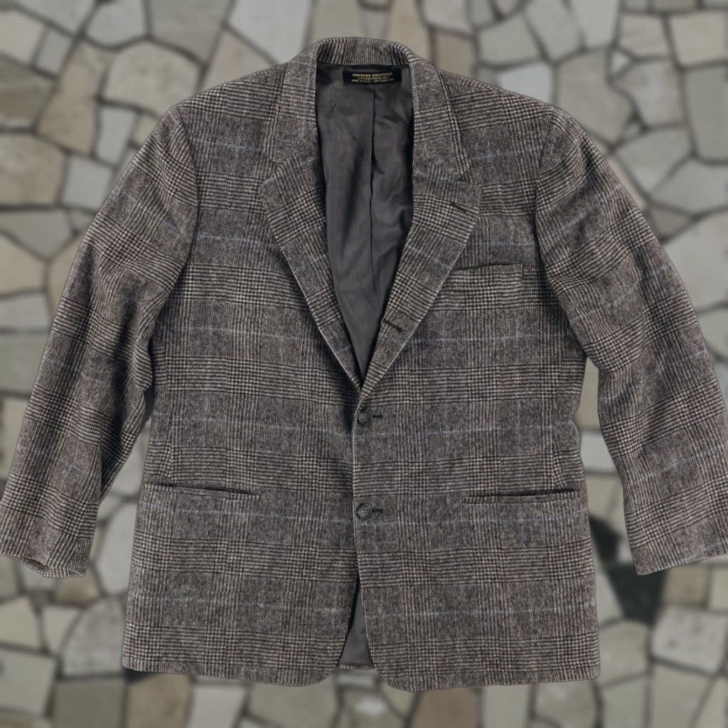 Brooks Brothers Brooks Brothers Camel Hair 3 Button Blazer Jacket Gray Men's 46 Size 46R - 1 Thumbnail