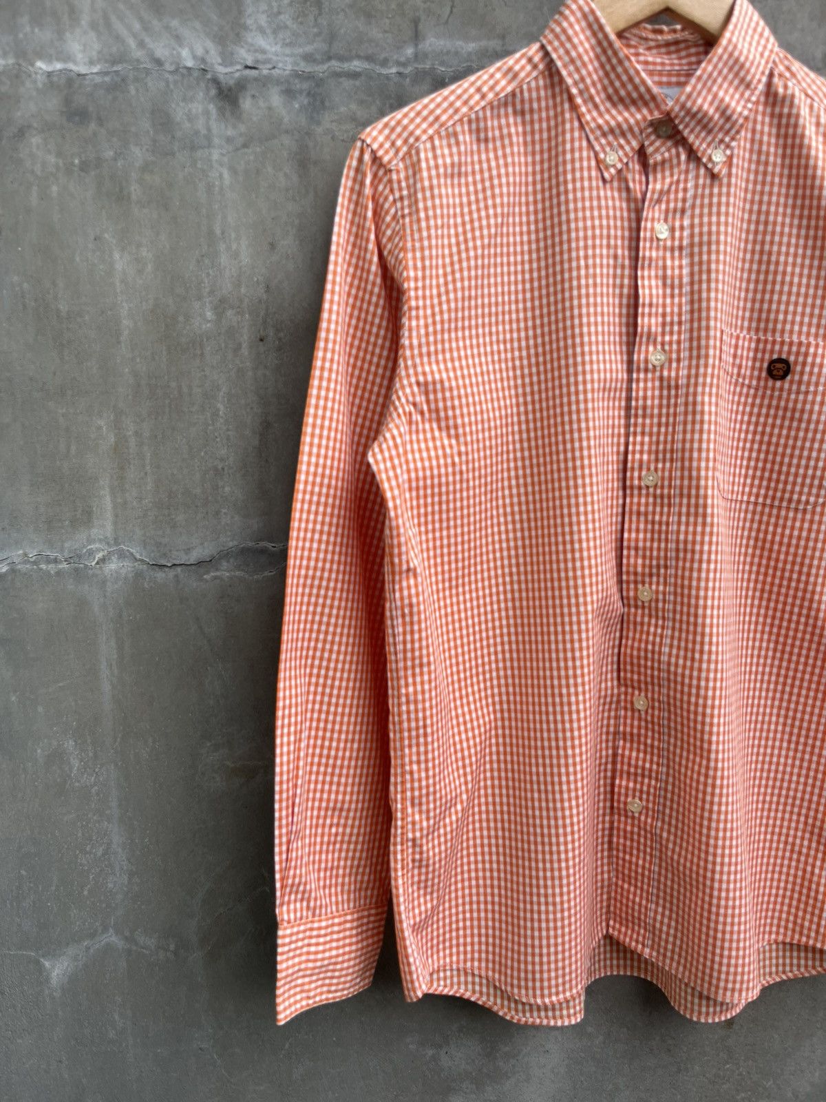 Bape Gingham Button Up Shirt Size US L / EU 52-54 / 3 - 2 Thumbnail