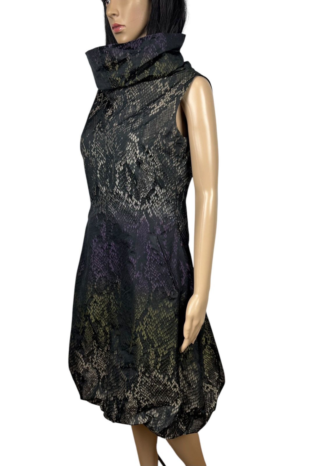 Designer Bitte Kai Rand Python Printed Dress Mock Neck size DE36 IT42 Size M / US 6-8 / IT 42-44 - 4 Thumbnail
