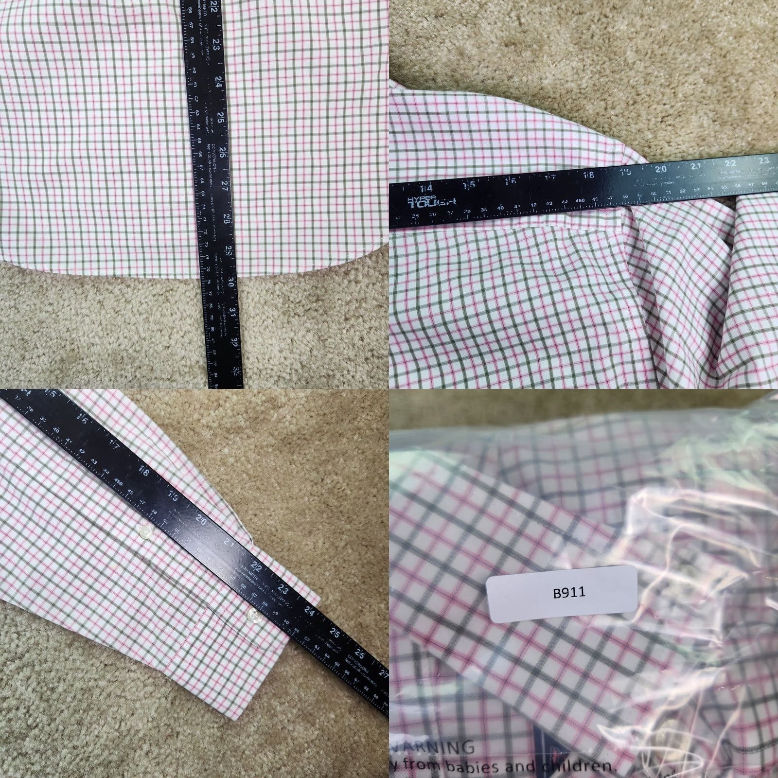 Vineyard Vines Vineyard Vines Shirt Mens Small Pink Slim Fit Murray Button Up Plaid B911 Size US S / EU 44-46 / 1 - 8 Thumbnail