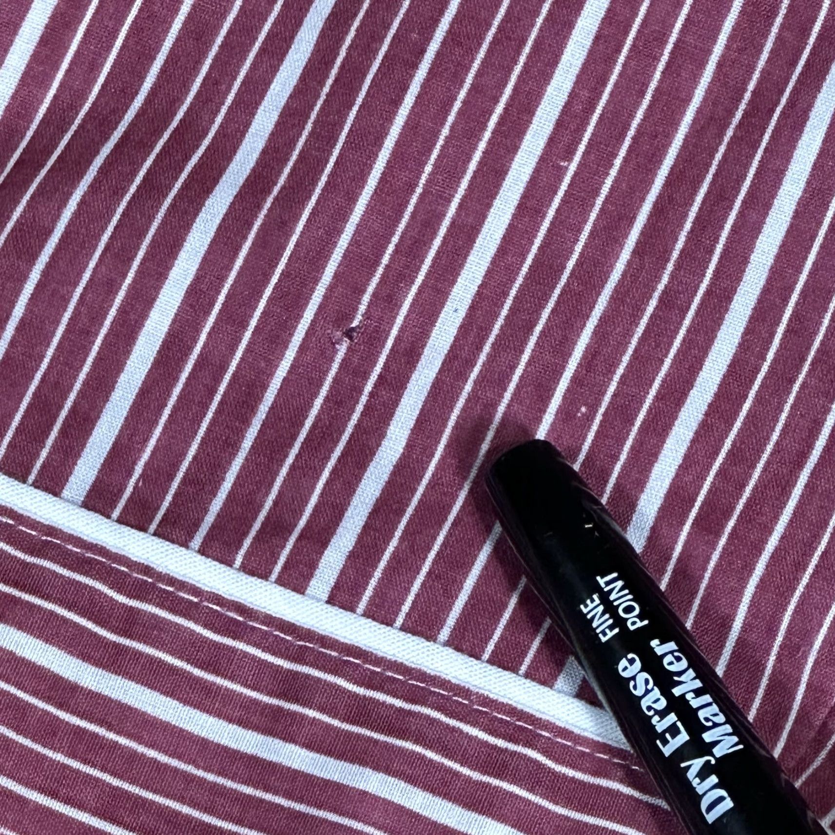 McGregor McGregor Pajama Top Striped Red Long Sleeve Shirt Mens S Night Wear Button Closure 1 Piece Cotton Polyester Classic All Season Size US S / EU 44-46 / 1 - 7 Thumbnail
