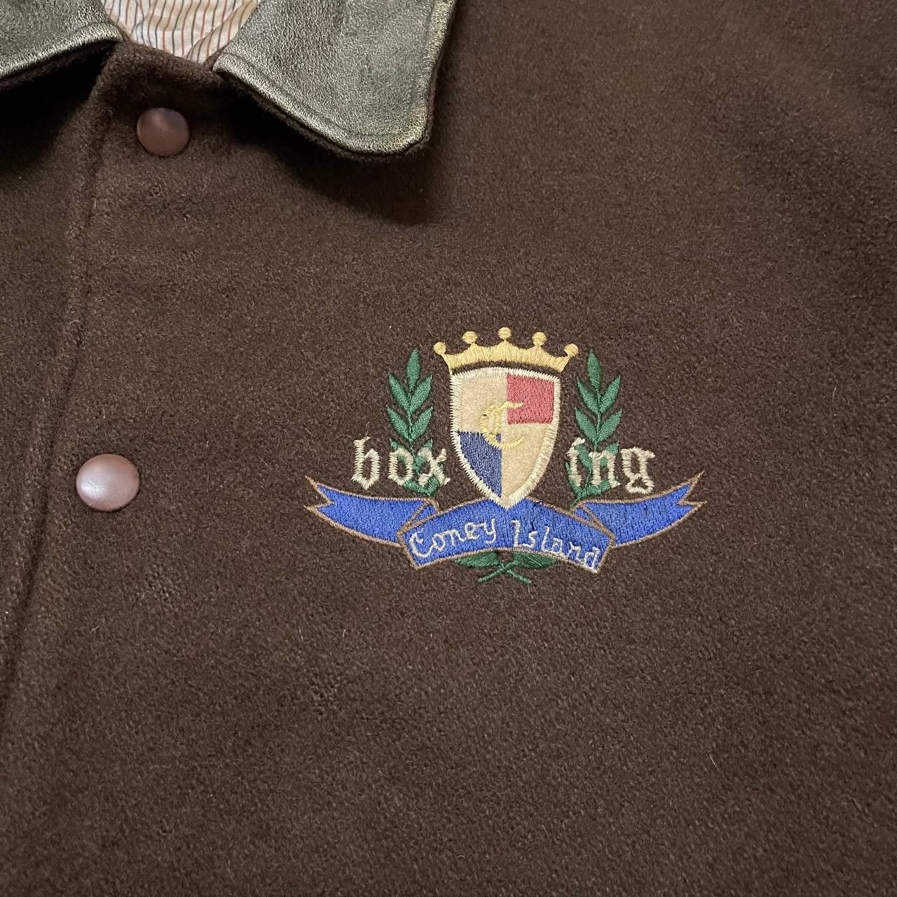 Japanese Brand Vintage Coney Island Boxing Varsity Jacket Wool Leather Size US L / EU 52-54 / 3 - 8 Thumbnail