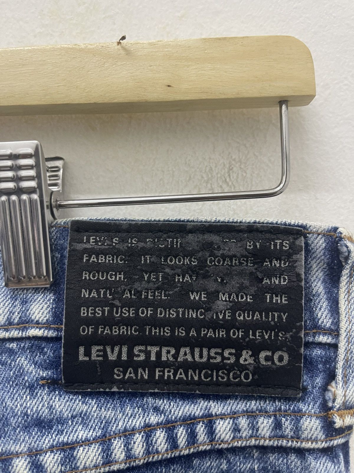 Levi's Vintage Clothing Rare Vintage LEVIS Big E Made in Japan Acid Washed Size US 31 - 7 Thumbnail