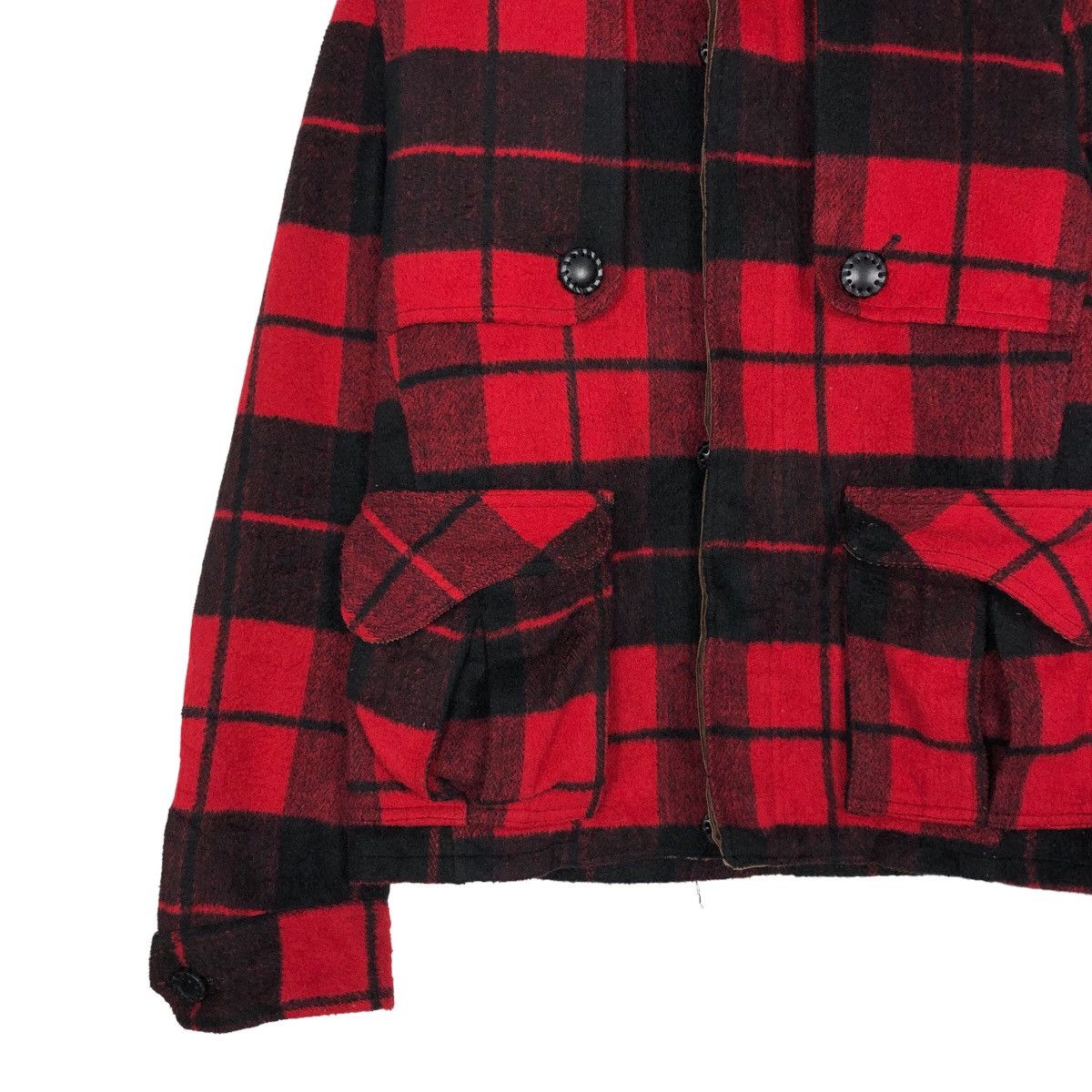 🔥Cropped Wool Biker Jacket Tartan Design Simpilicate Plus
