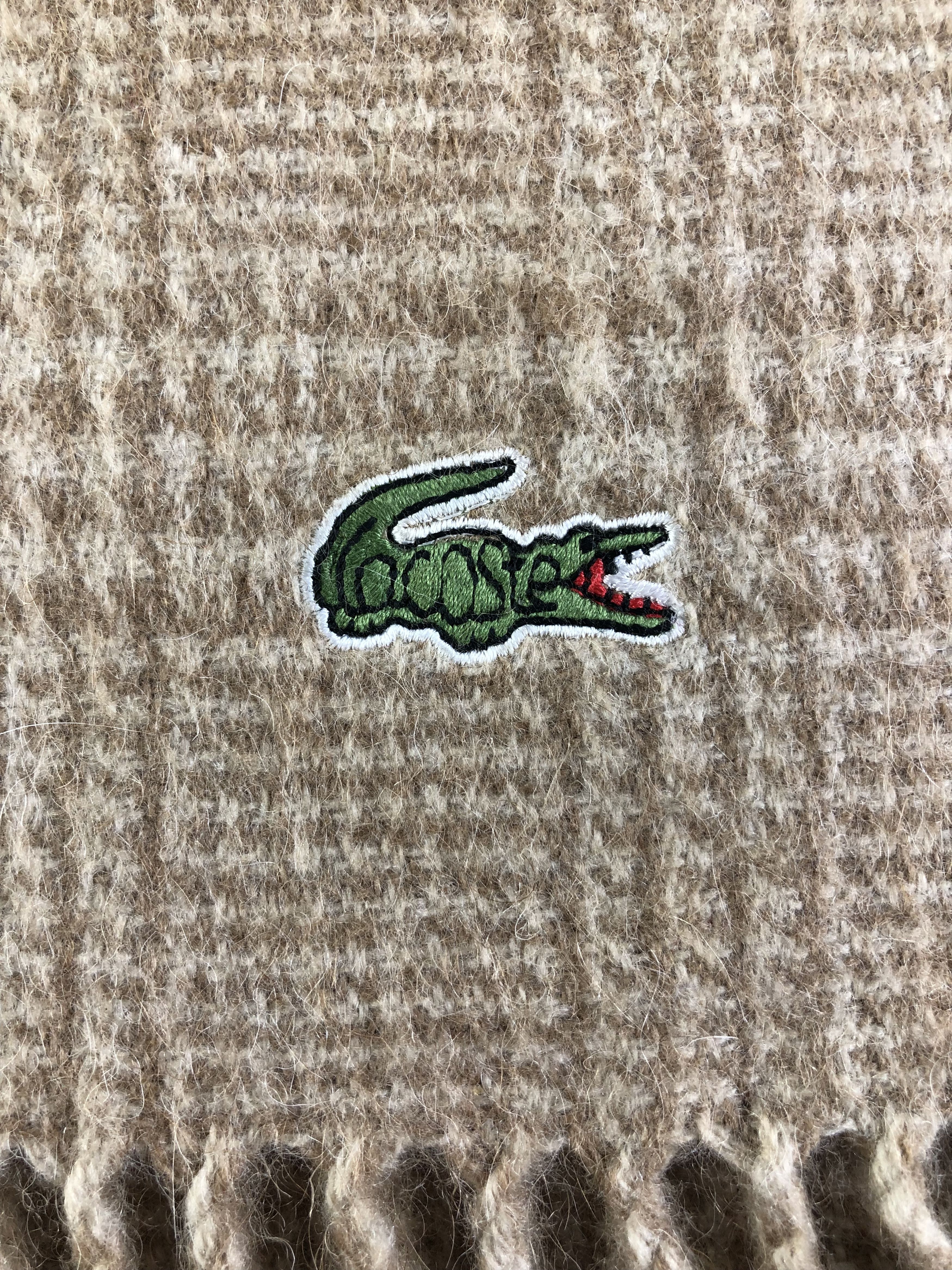 Lacoste La Coste Camel Hair Scarf / Muffler / Neckwear SS1419 Size ONE SIZE - 4 Thumbnail