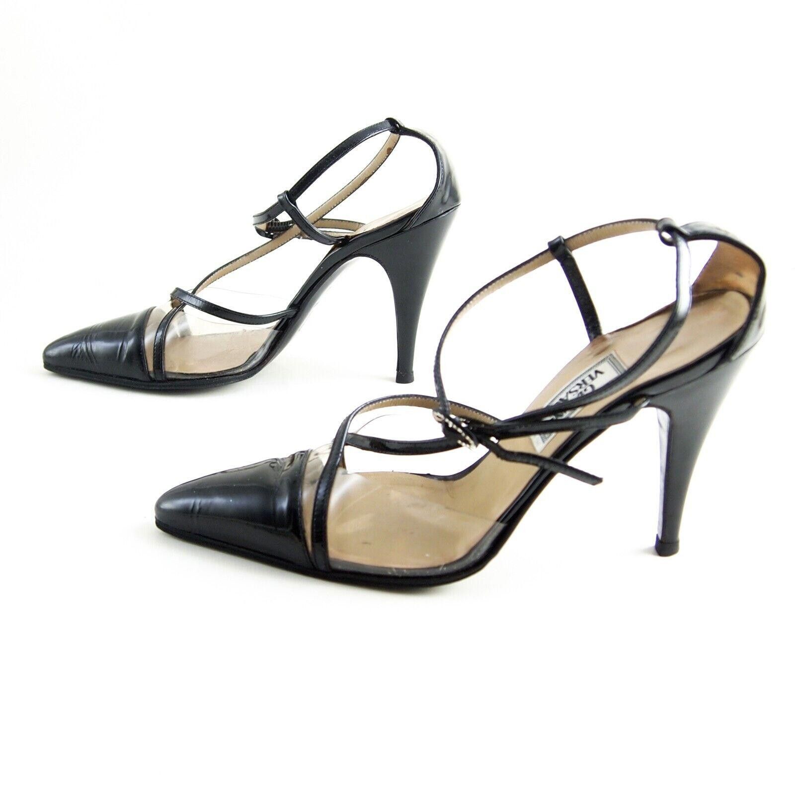 Versace Gianni Versace Strappy Sandals Black Pat Leather US 6.5 36.5 Size US 6.5 / IT 36.5 - 3 Thumbnail