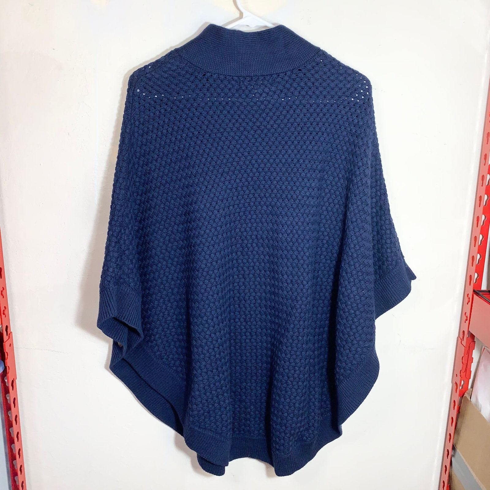 Banana Republic Banana Republic Blue Knit Poncho Size S Size S / US 4 / IT 40 - 2 Thumbnail