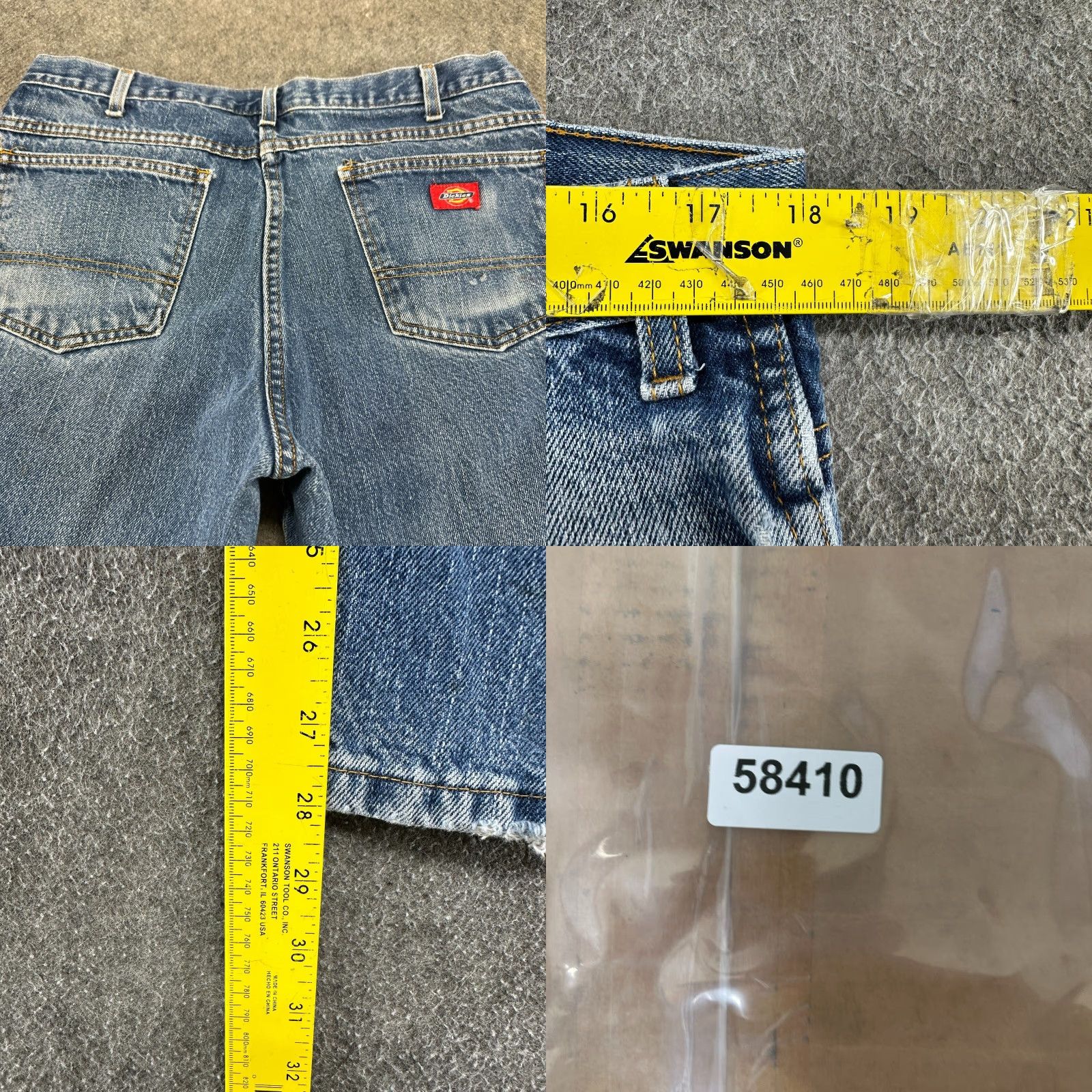 Dickies Dickies Jeans Mens 36x29 Blue Straight Leg Relaxed Fit Medium Wash Distressed Regular Men Jeans 5-Pocket Denim Cotton Distressed Vintage No Size US 36 / EU 52 - 10 Thumbnail