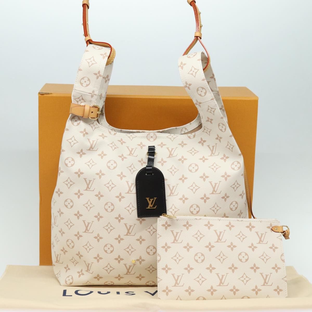 Louis Vuitton LOUIS VUITTON Monogram Dune Atlantis GM Tote Bag White Size ONE SIZE - 12 Thumbnail