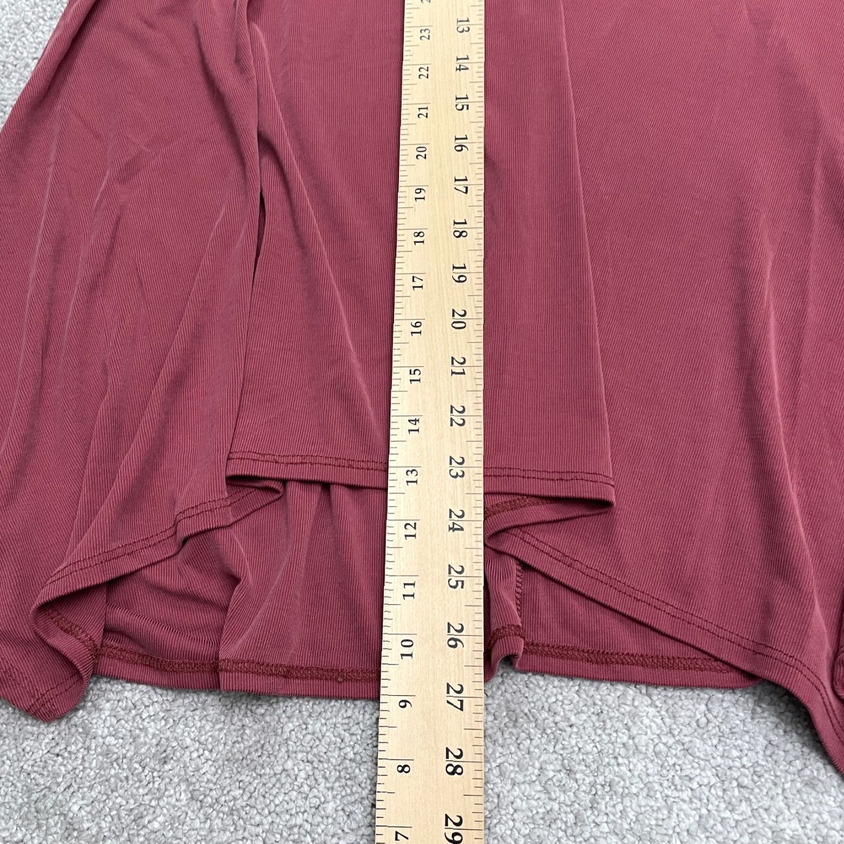 Vintage Unbranded Tunic Blouse Womens M Red Long Sleeve Relaxed Casual Stretch Top Shirt Size M / US 6-8 / IT 42-44 - 7 Thumbnail