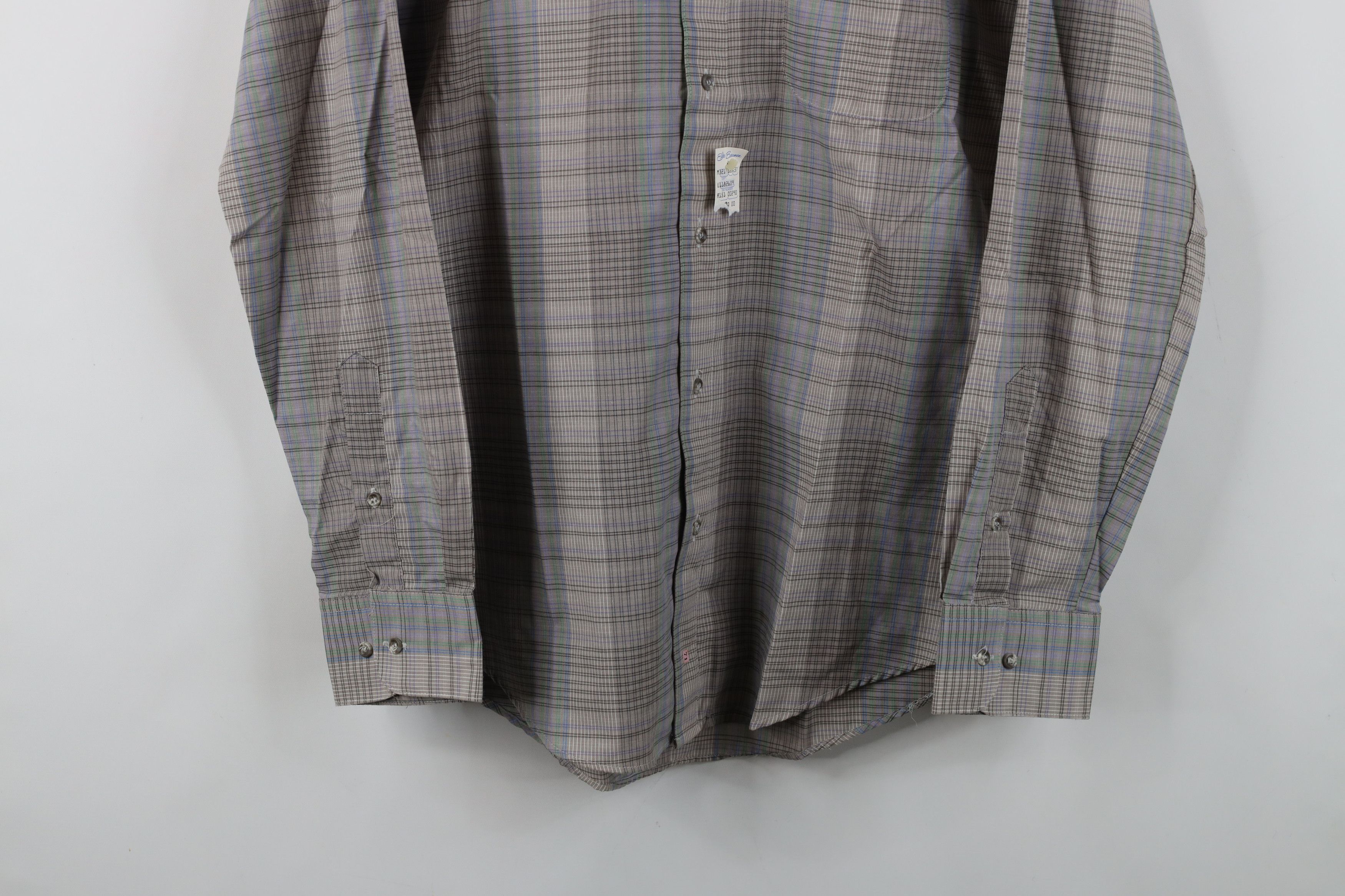 Vintage Deadstock Vintage 90s Streetwear Button Down Shirt Plaid Size US M / EU 48-50 / 2 - 3 Thumbnail