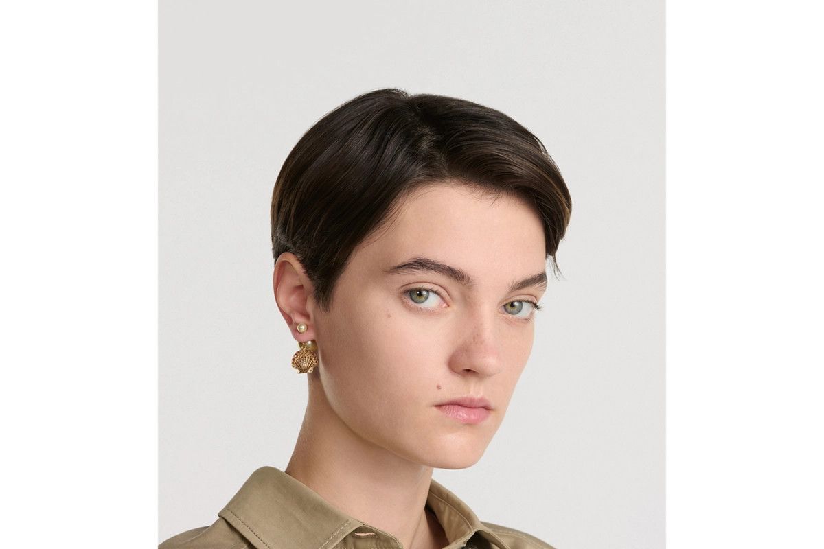 Dior o1bcso1str0126 Size:OS/Tribales Earrings in Golden/White Size ONE SIZE - 4 Thumbnail