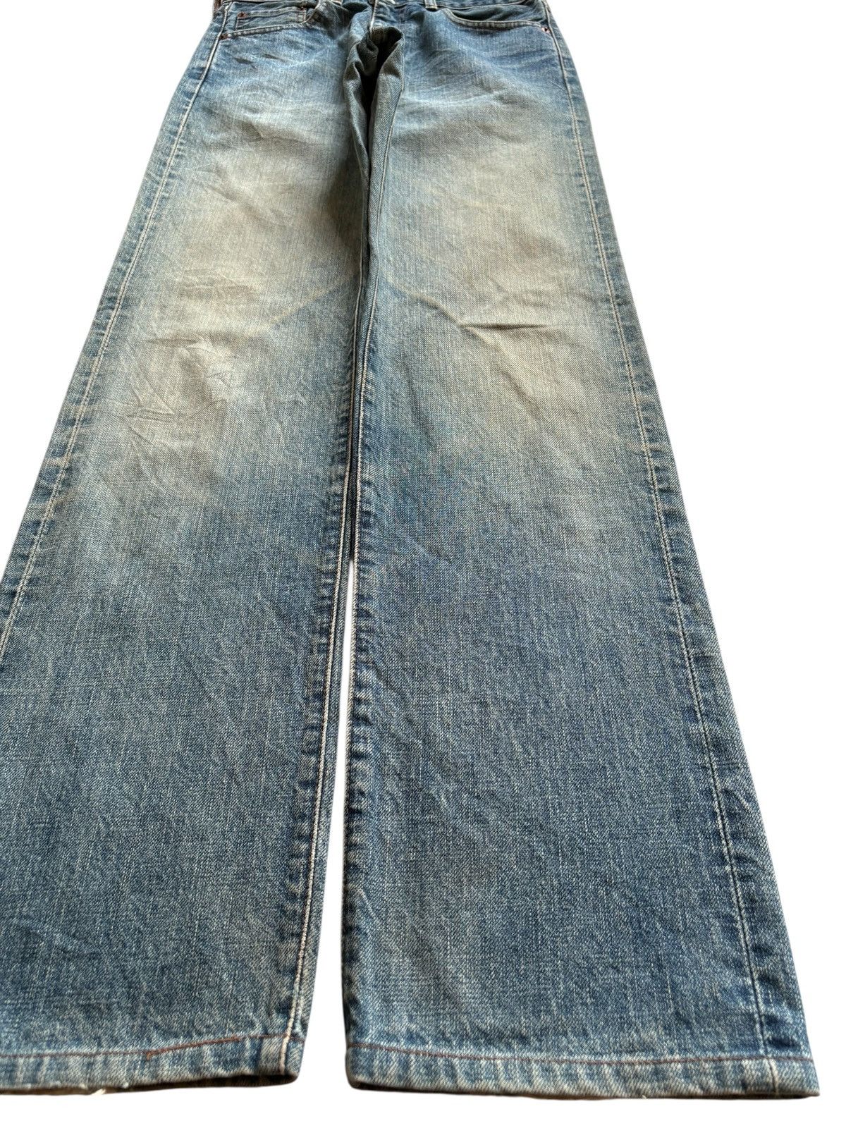 Levi's Vintage 80s Levis 502XX Big E Selvedge Distress Loose Jean Size US 28 / EU 44 - 7 Thumbnail