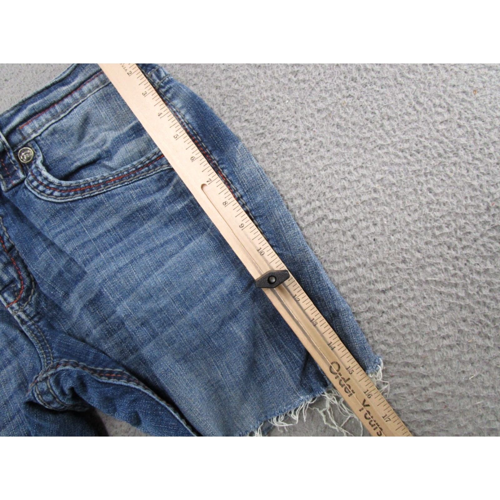 Vintage Rock Revival Men’s Jeans Bootcut Blue 33 Size Cut Offs Size US 33 - 5 Thumbnail