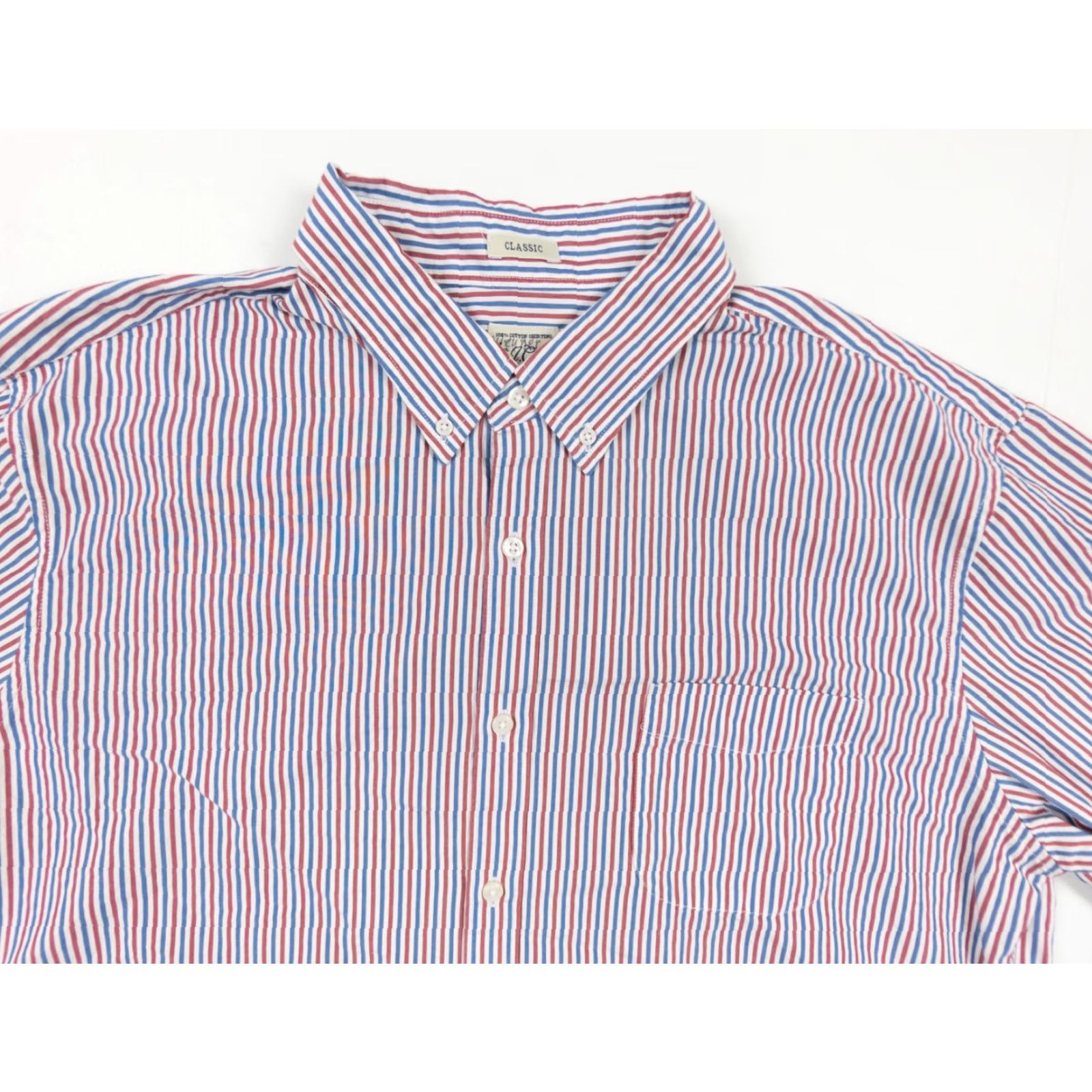 J.Crew J.Crew Men’s Button-Down Shirt XL Long Sleeve Striped Cotton Multicolor Classic Fit Adult MENS Size US XL / EU 56 / 4 - 2 Thumbnail