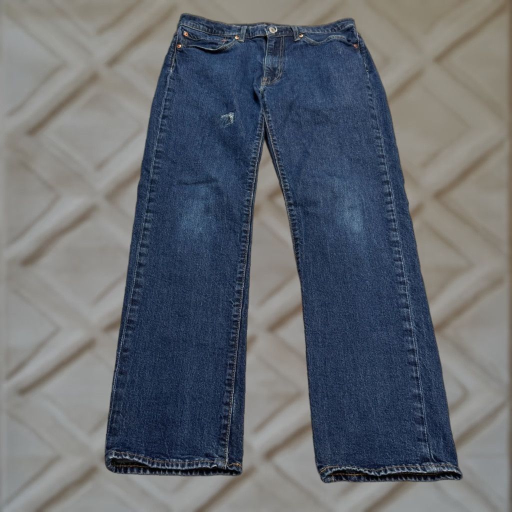 Levi's VINTAGE Levi's 514 Jeans Mens 34x30 Denim Straight Leg Dark Wash Casual Streetwear Size US 34 / EU 50 - 1 Thumbnail