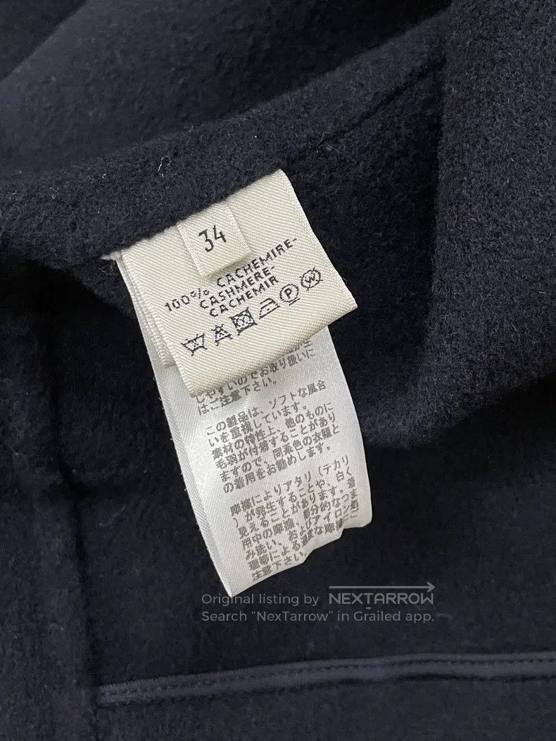 Hermes Hermes Best-selling White Cashmere and Leather Long Overco Size XXS / US 00 / IT 34 - 4 Thumbnail
