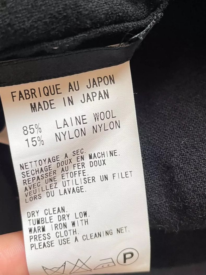 Y's Y's Black open-line wool jacket Size US M / EU 48-50 / 2 - 6 Thumbnail
