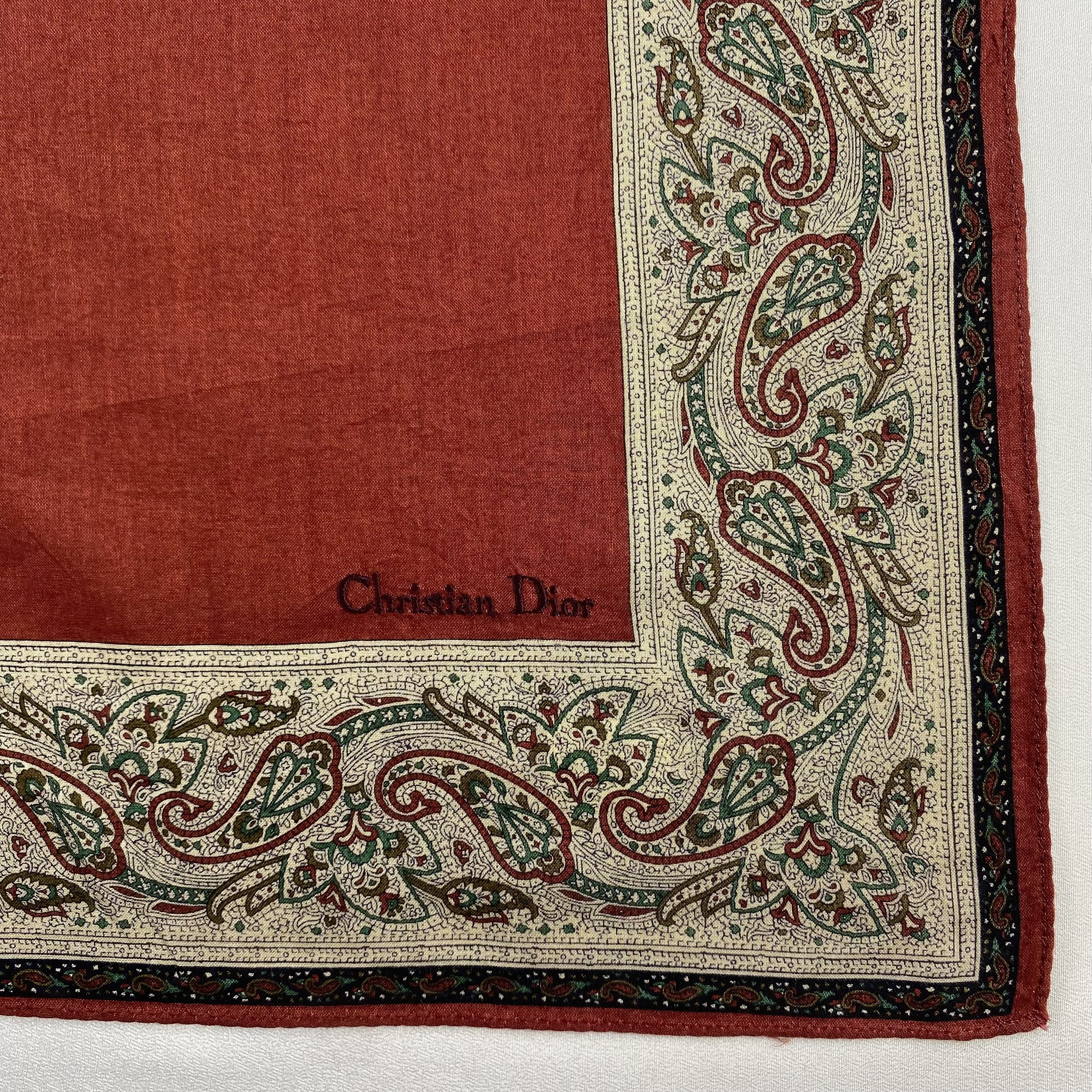 Vintage Christian Dior Monsieur Handkerchief / Neckerchief-P1148 Size ONE SIZE - 3 Thumbnail