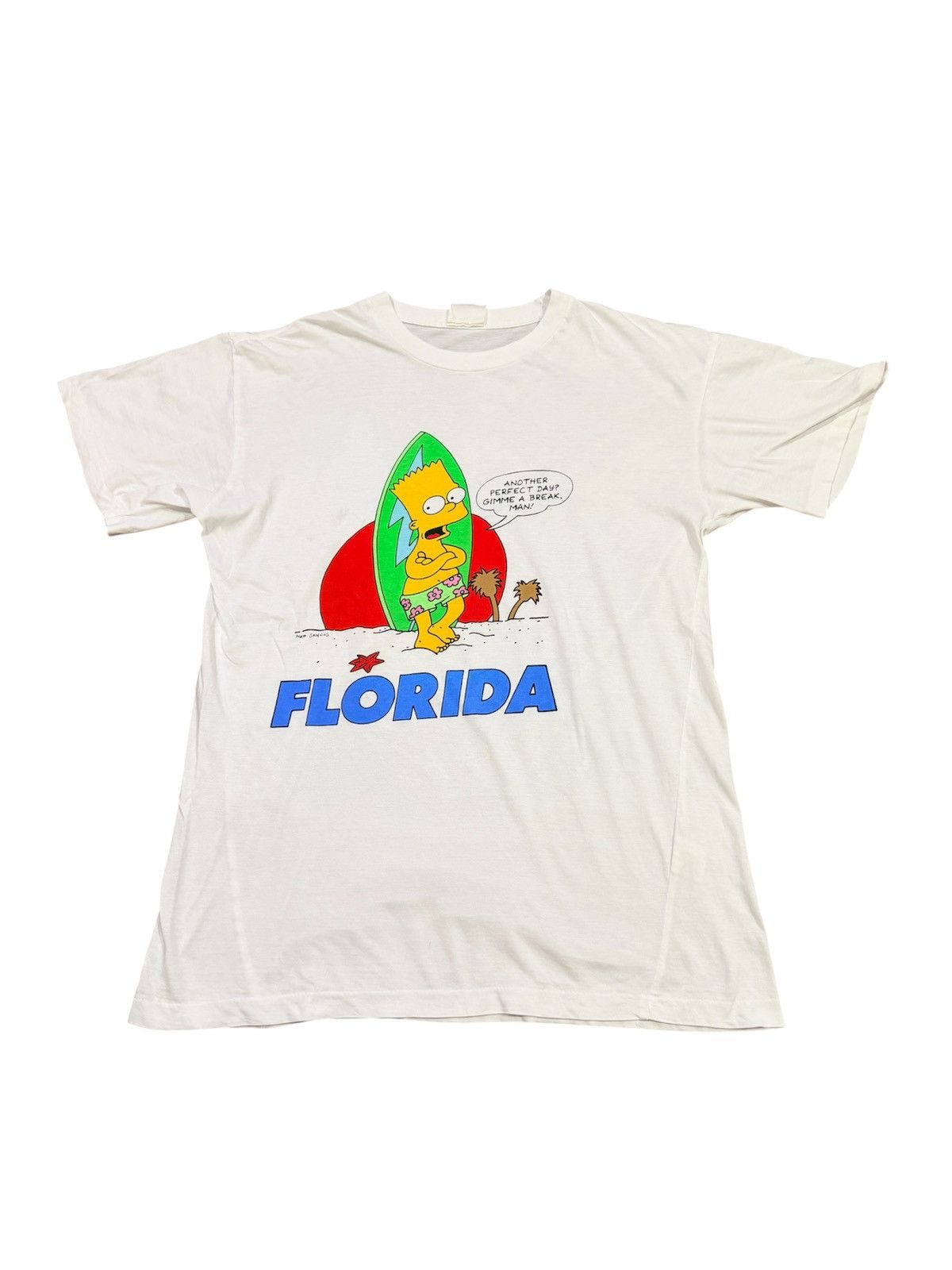 Vintage Vintage 90s Bart Simpson Florida Matt Groening Size US XL / EU 56 / 4 - 1 Thumbnail