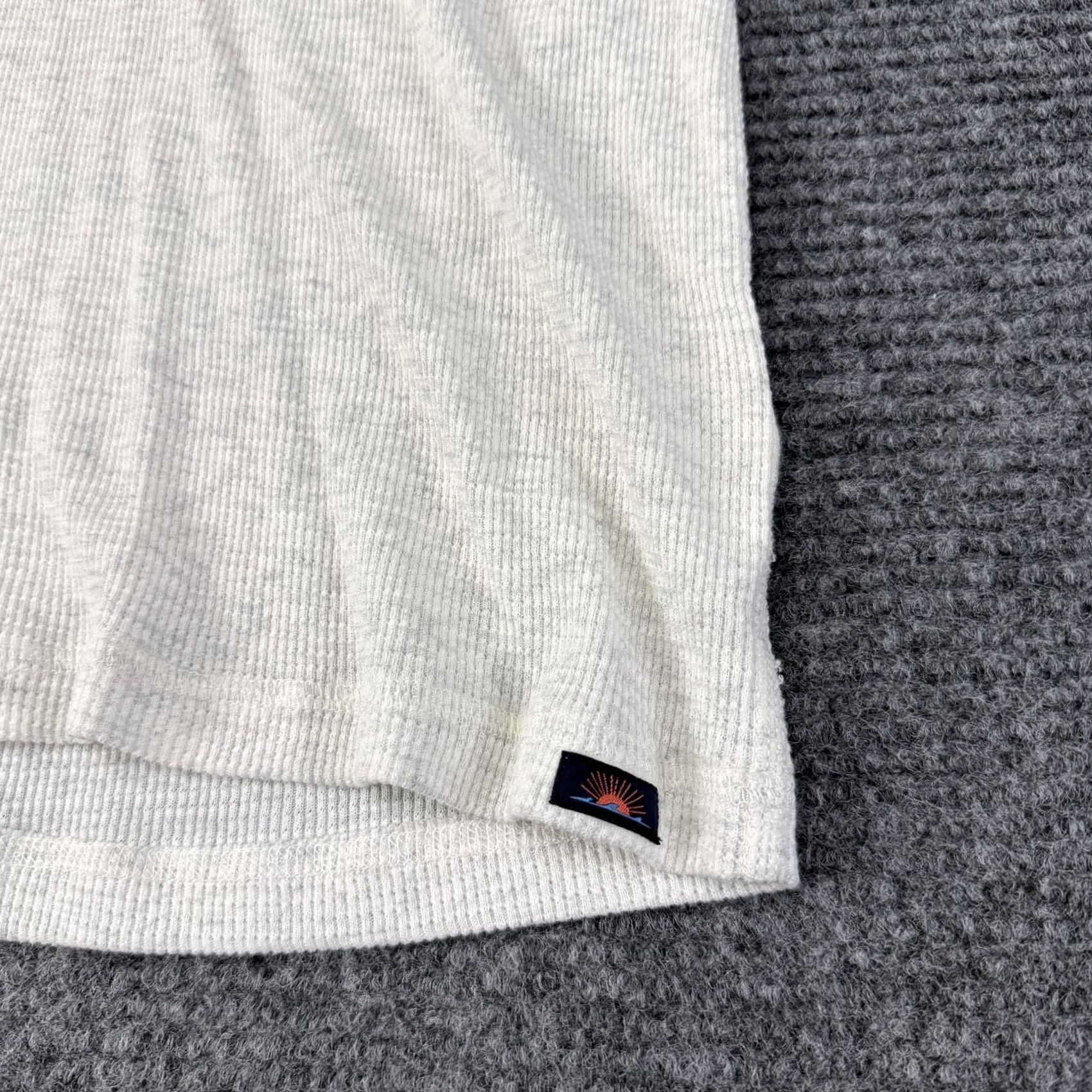 Faherty Faherty Shirt Mens 2XL White Cloud Cotton Thermal Waffle Knit Long Sleeve Tee Size US XXL / EU 58 / 5 - 3 Thumbnail