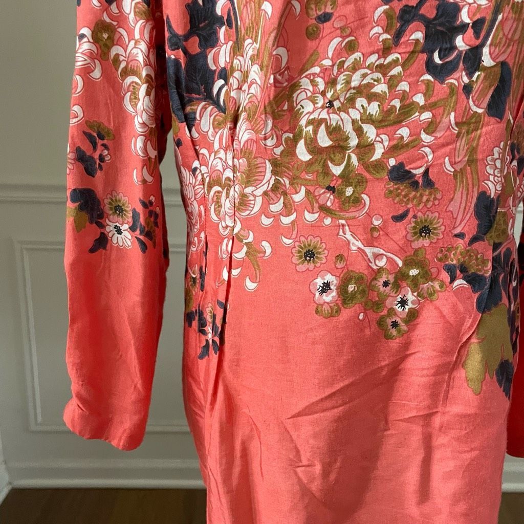 Other Masai Copenhagen Neiman Marcus Dafna Coral Blush Floral Top Size M / US 6-8 / IT 42-44 - 8 Thumbnail