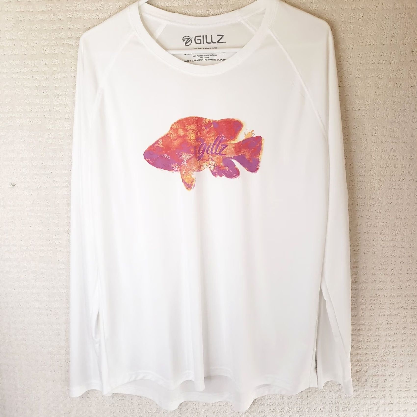 Vintage Gillz Women’s Long Sleeve UV Sundial Fishing Shirt 2XL White Casual, Workwear, Travel Womens T-Shirt Size XXL / US 16-18 / IT 52-54 - 2 Thumbnail