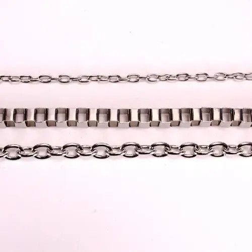 Jewelry 3 Layer Silver Color Lock Key Tassel Chain Size ONE SIZE - 4 Thumbnail