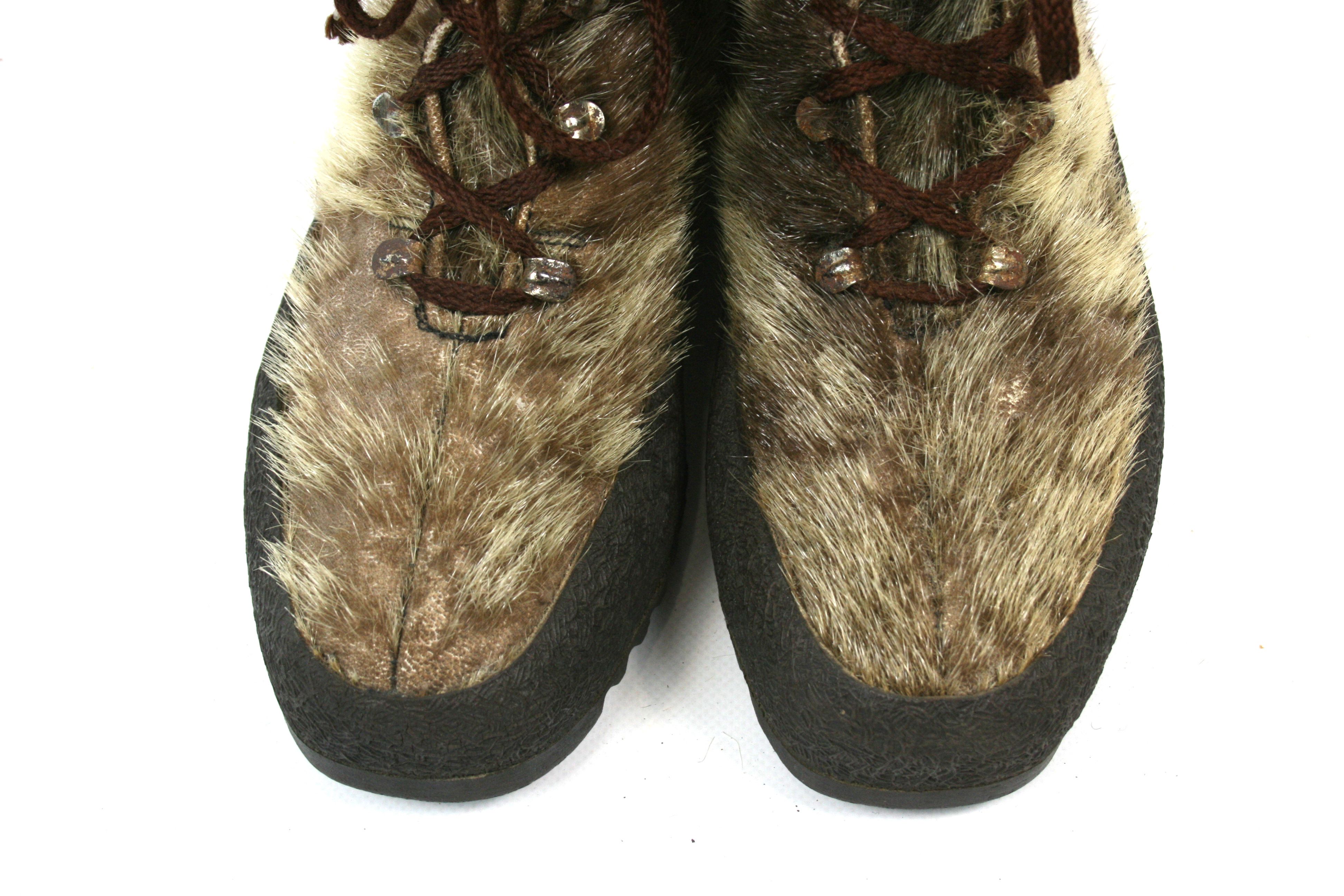 Paraboot 90S Pichette Hair Snow Boots Vintage Size US 8 / IT 38 - 5 Thumbnail