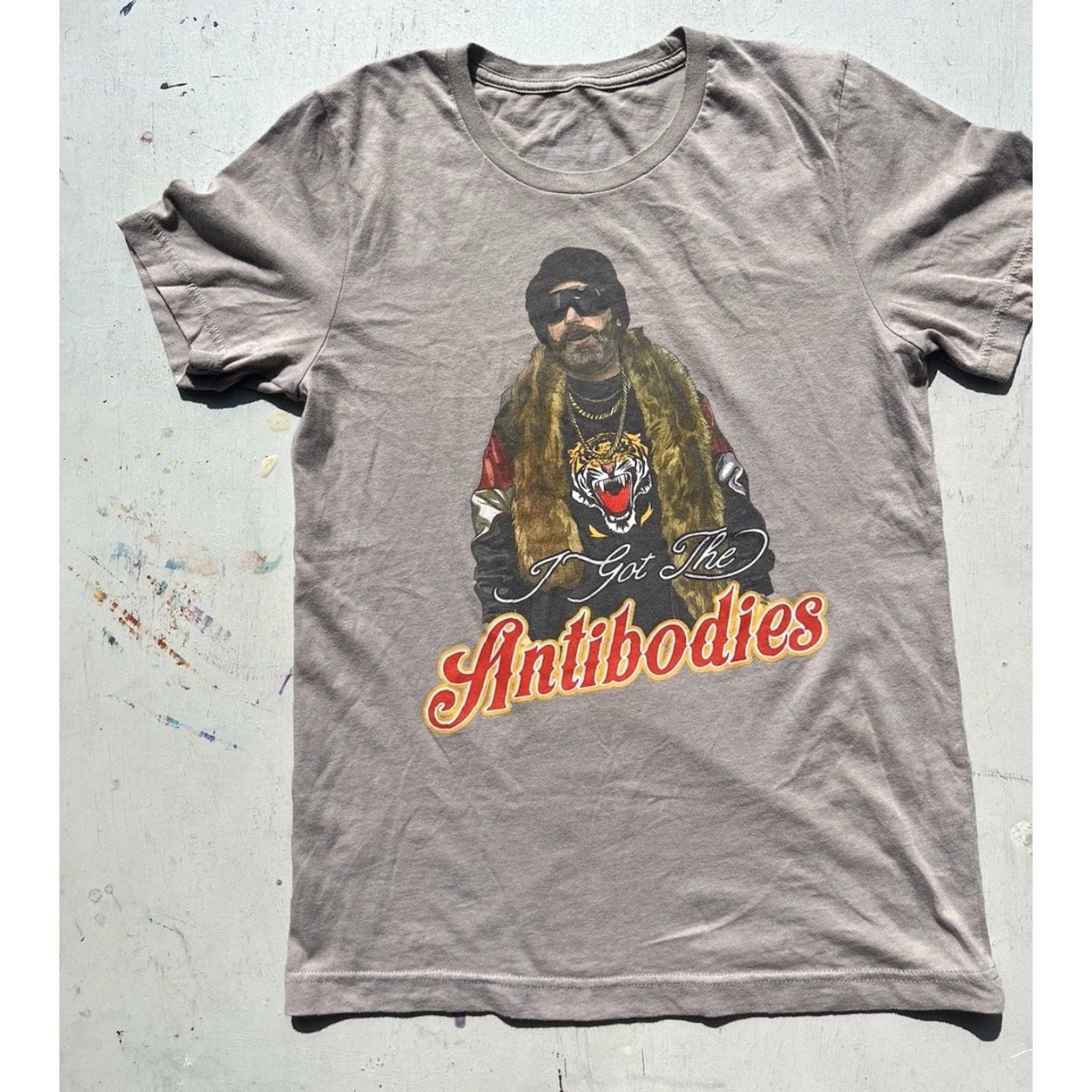Vintage Your Mom's House T-Shirt Beige Antibodies S Tom Segura Buns Comedy Bikes Shirt Crew Neck Short Sleeve Men’s SKU: Size US S / EU 44-46 / 1 - 4 Thumbnail
