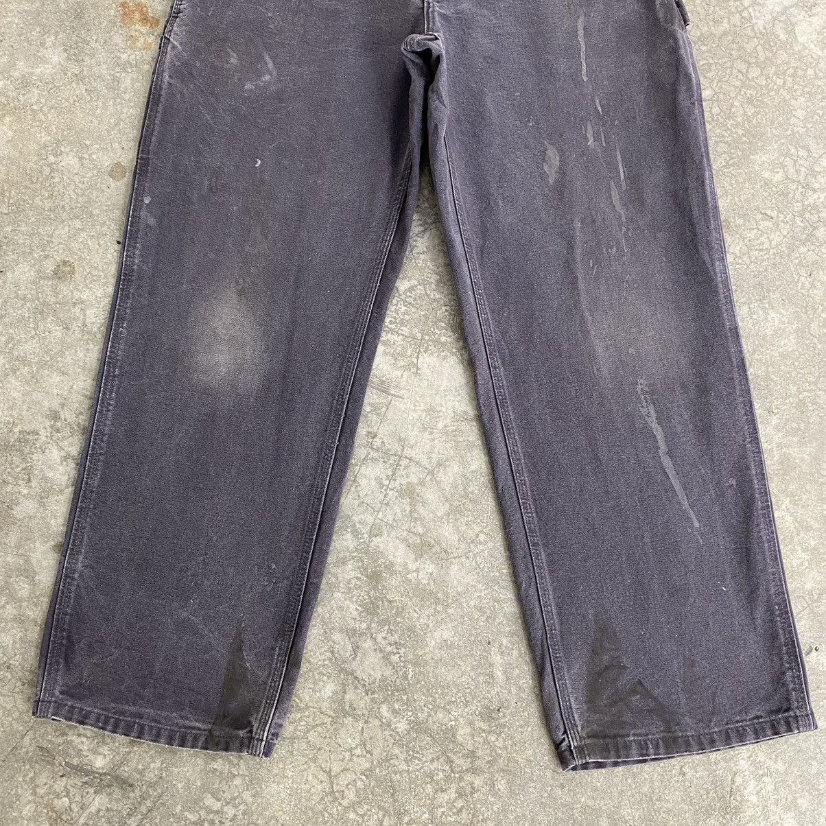 Carhartt Vintage Carhartt Faded Midnight Blue Dirty Carpenter Pants Size US 33 - 5 Thumbnail