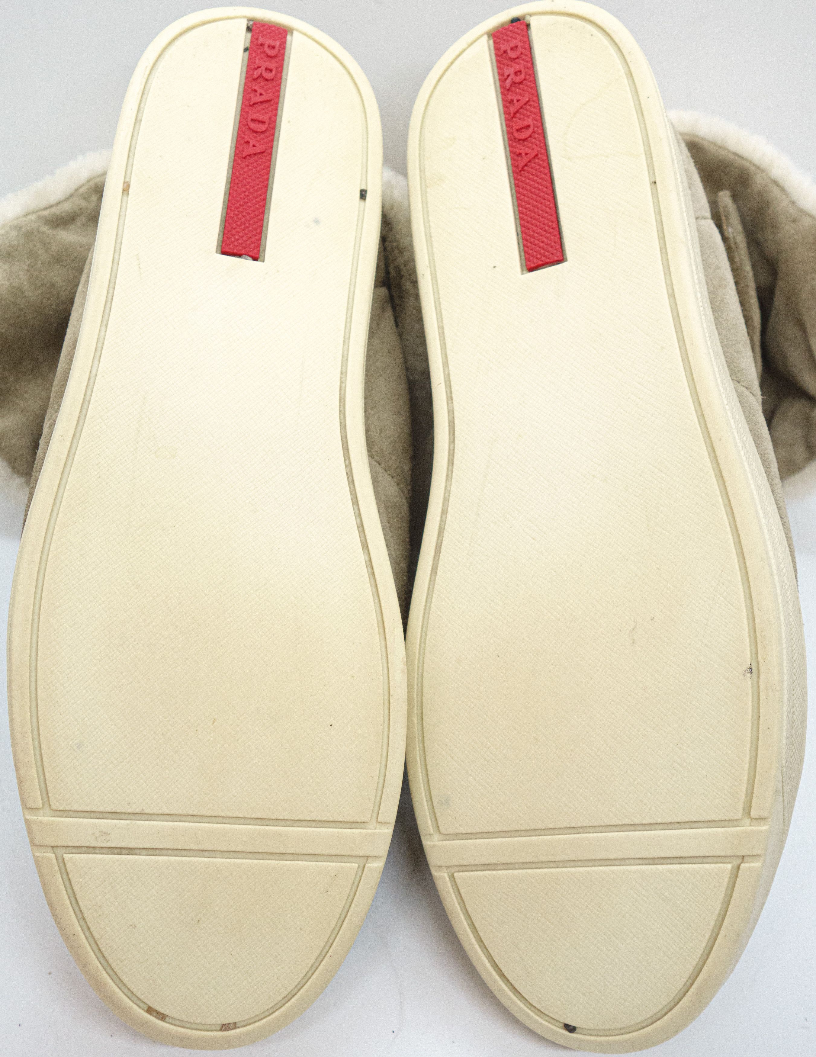 Prada Wedge Suede High Boots Size US 9 / IT 39 - 7 Thumbnail