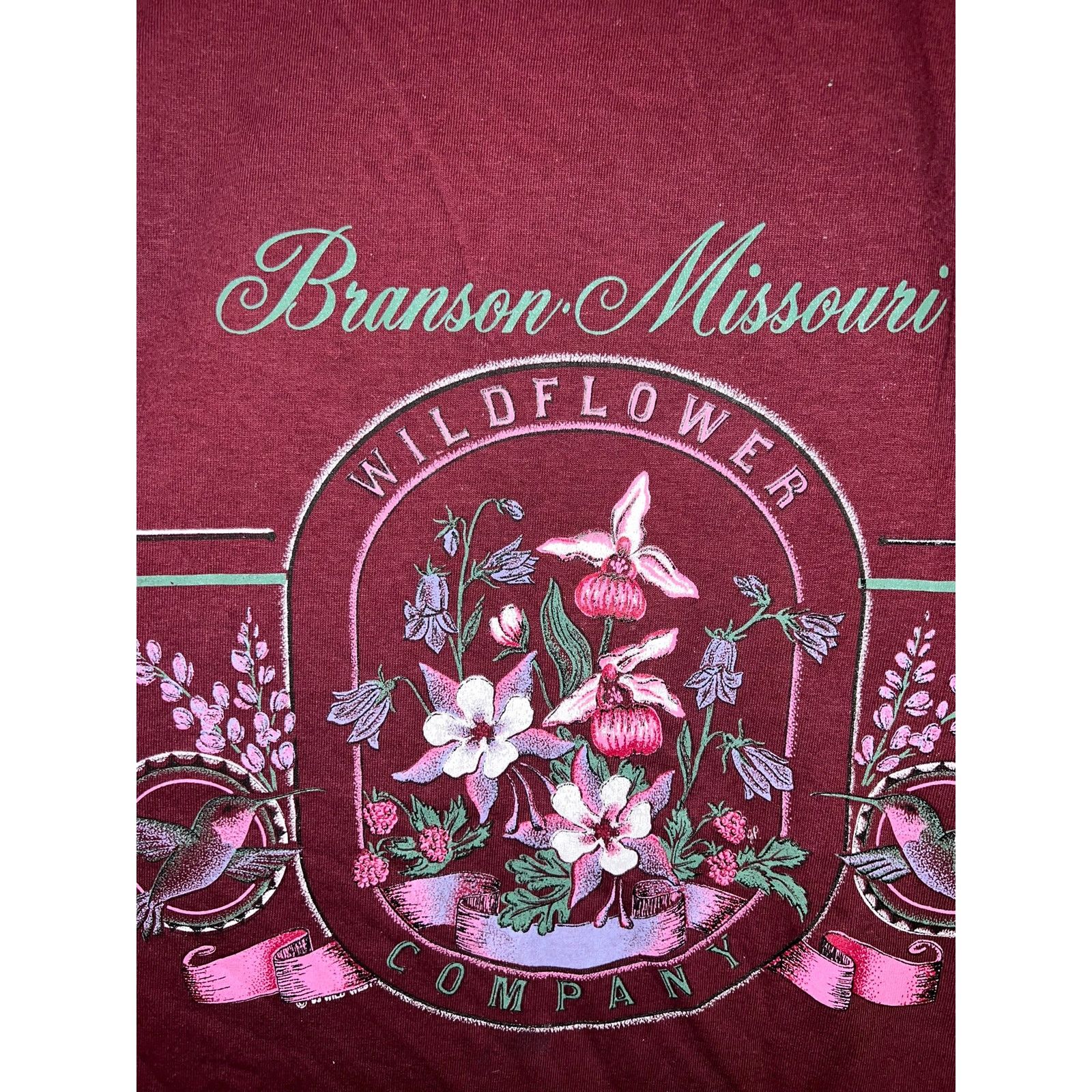 Jerzees Vintage Branson Missouri Shirt Wildflower Red Tee VTG 90s L Size US L / EU 52-54 / 3 - 2 Thumbnail
