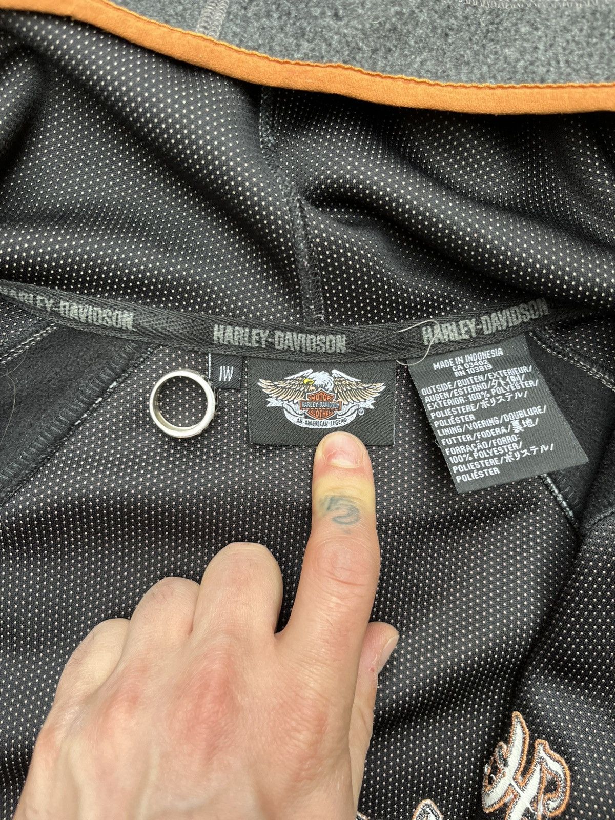 Harley Davidson Y2K Harley Davidson Embroidered Hoodie Size US L / EU 52-54 / 3 - 3 Thumbnail