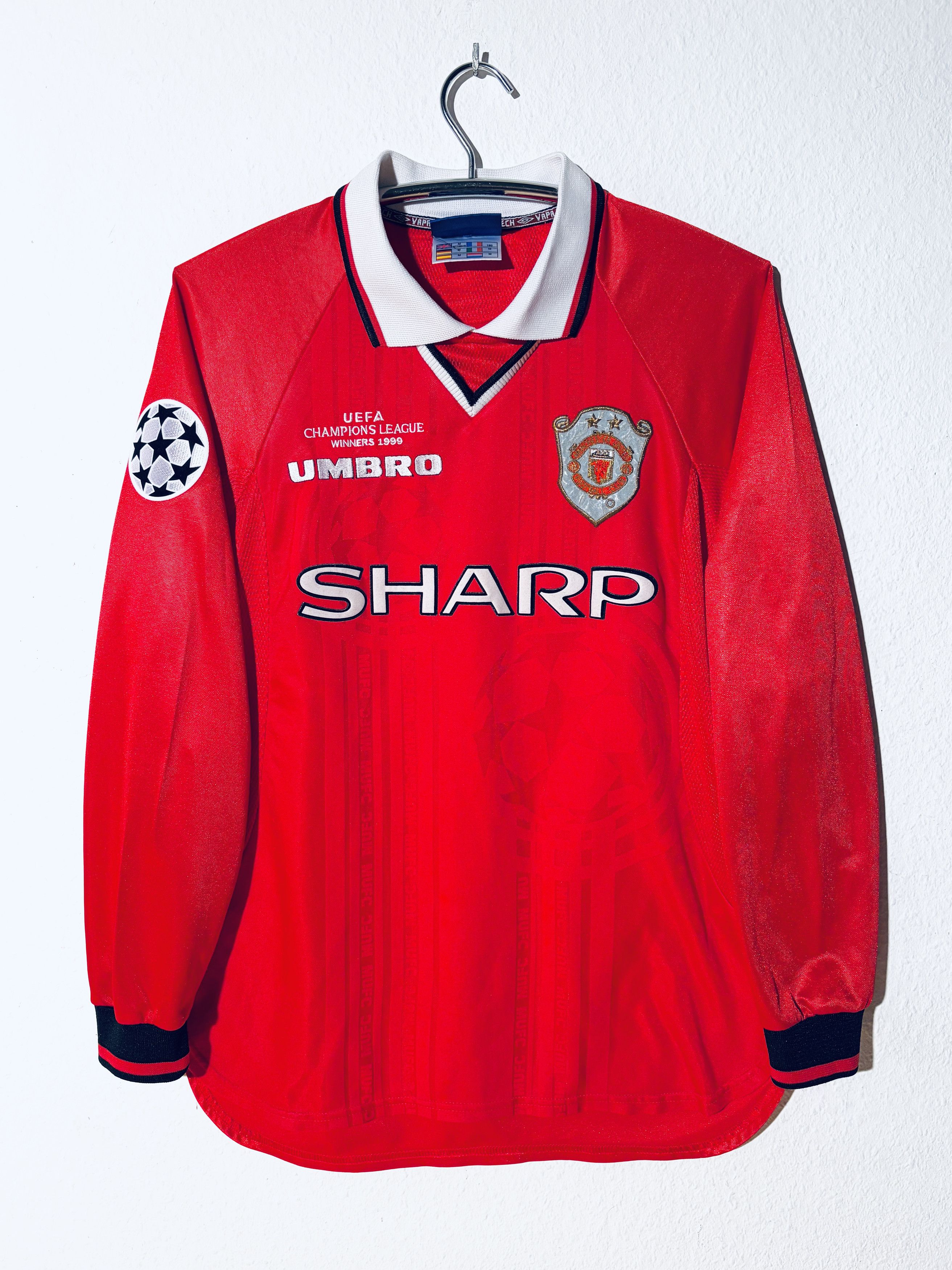 Umbro Manchester United UCL Treble Winners Home Jersey 1999 LS Size US M / EU 48-50 / 2 - 1 Thumbnail