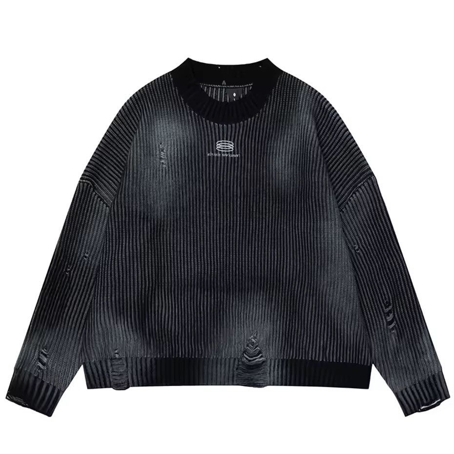 Other Retro Distressed Hole Knitted Hip Hop Vintage Sweater Size US M / EU 48-50 / 2 - 1 Thumbnail