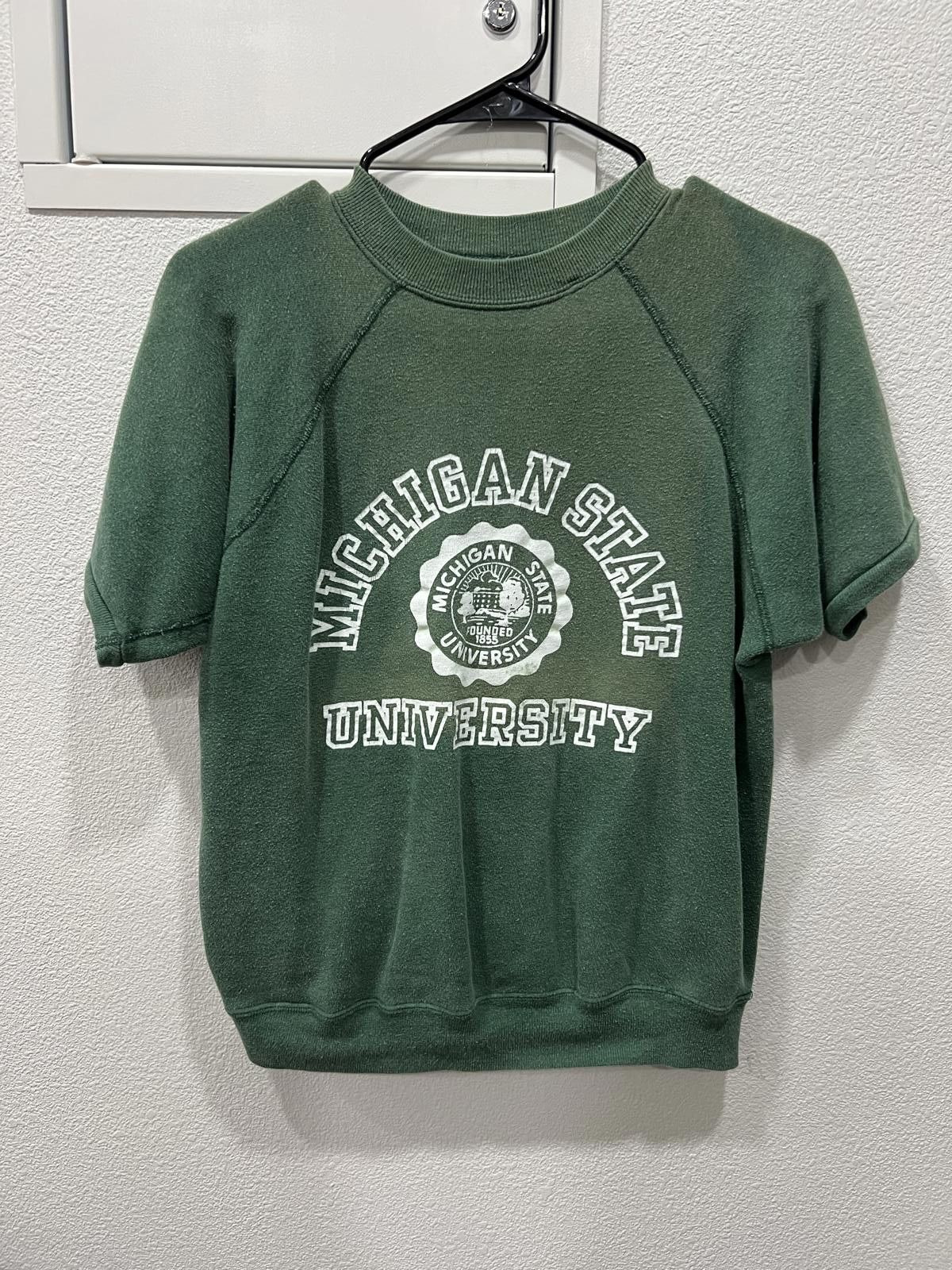 Other 50/60s Flocked Michigan State Short Sleeve Sweat Size US M / EU 48-50 / 2 - 1 Thumbnail