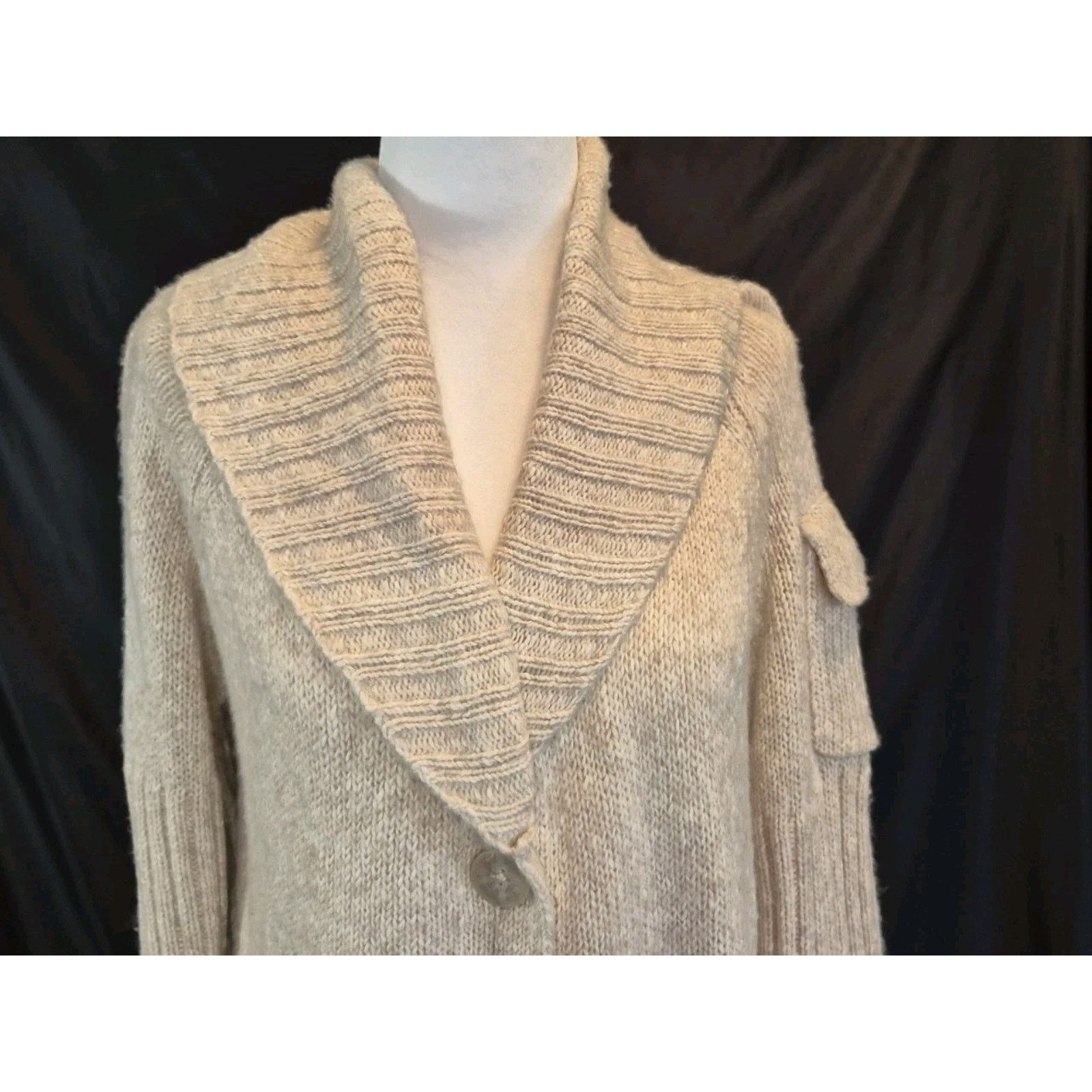 Other New With Tag Cabi Wheat Beige Cotton Blend Steady Cardigan S Size S / US 4 / IT 40 - 11 Thumbnail