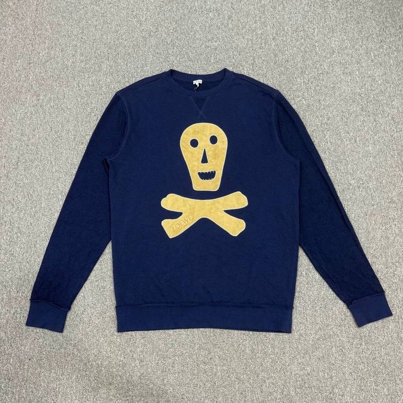 Loewe Loewe Navy blue skull sweater Size S / US 4 / IT 40 - 1 Thumbnail