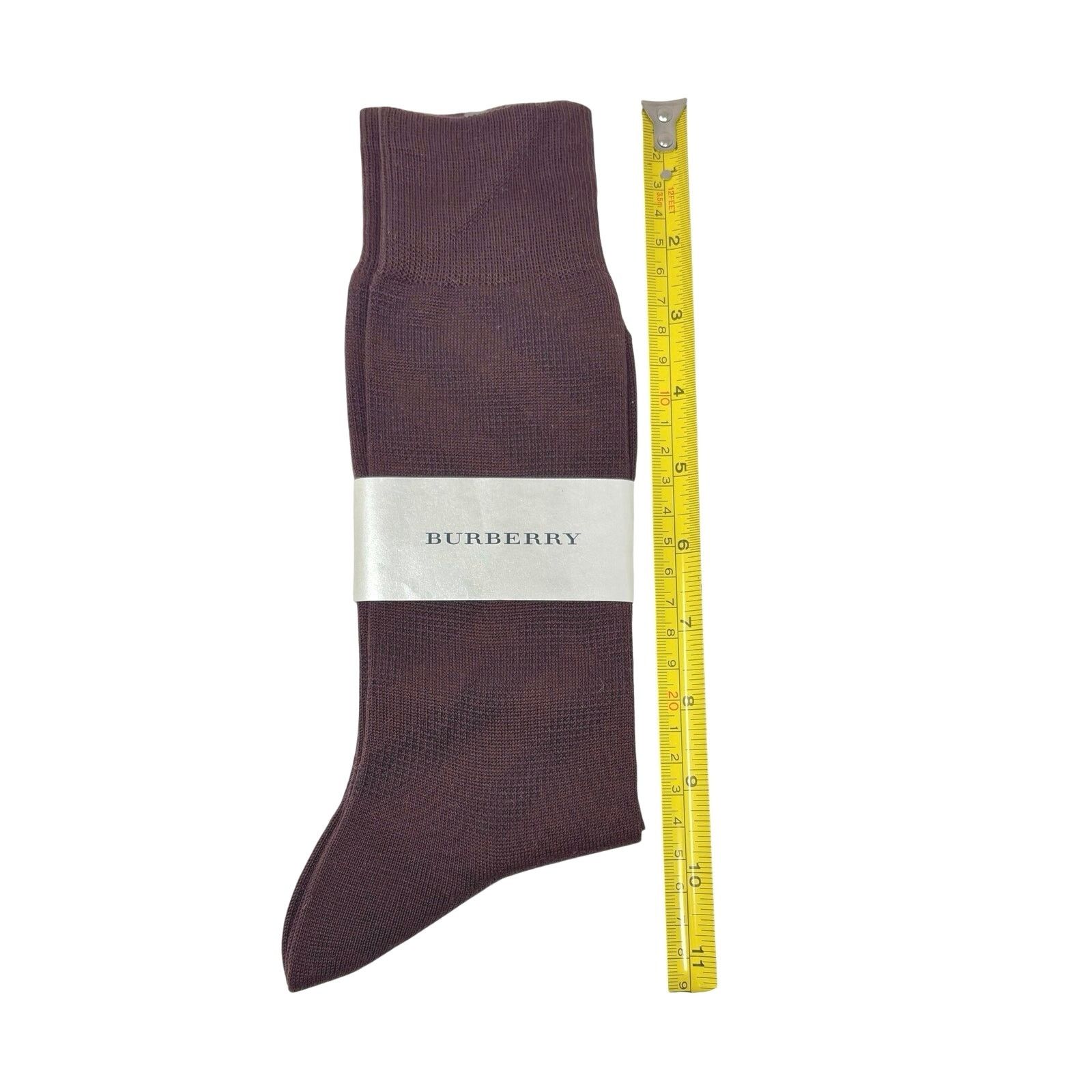 Burberry Burberry Dark Red Nova Dress Socks Size ONE SIZE - 5 Thumbnail