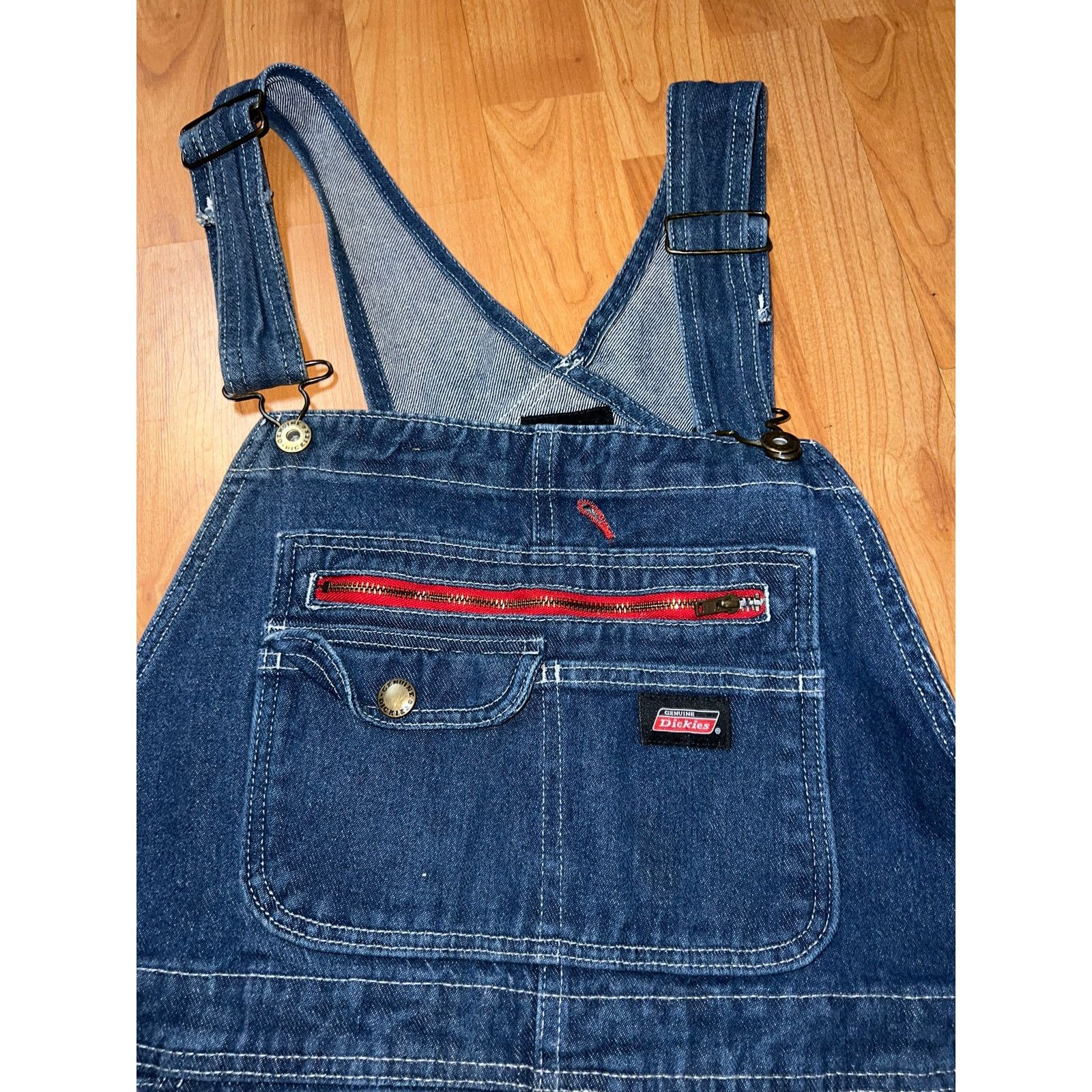 Vintage Dickies Overalls Carpenter Genuine Denim Blue Workwear VTG S Size US S / EU 44-46 / 1 - 5 Thumbnail