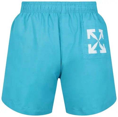 Off-White o1gr1nt1124 Single Arrow Swimshort in Cyan Size US 30 / EU 46 - 2 Thumbnail