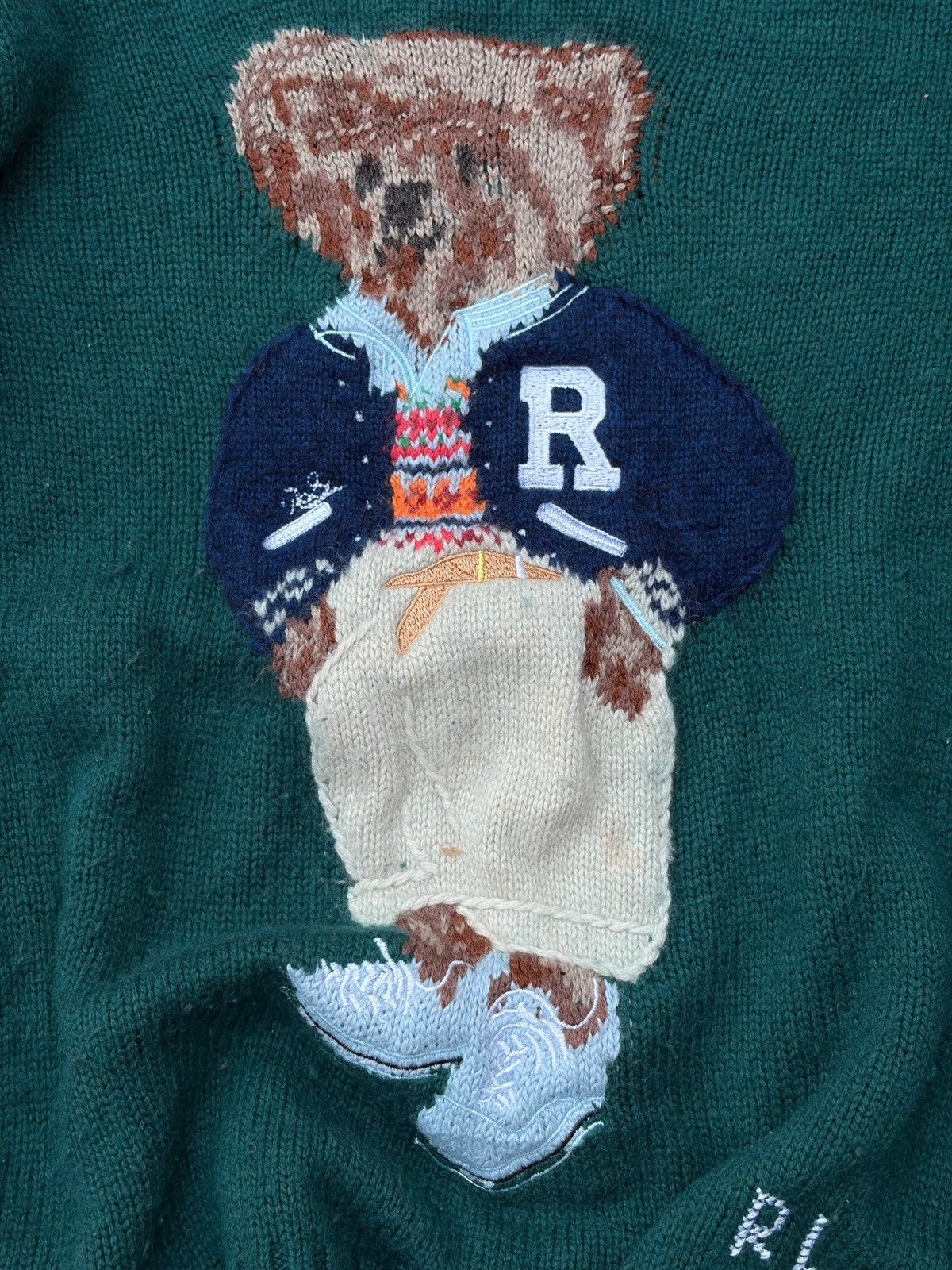 Polo Ralph Lauren Vintage 00s Polo Ralph Lauren Bear Knit Sweater Size US S / EU 44-46 / 1 - 3 Thumbnail