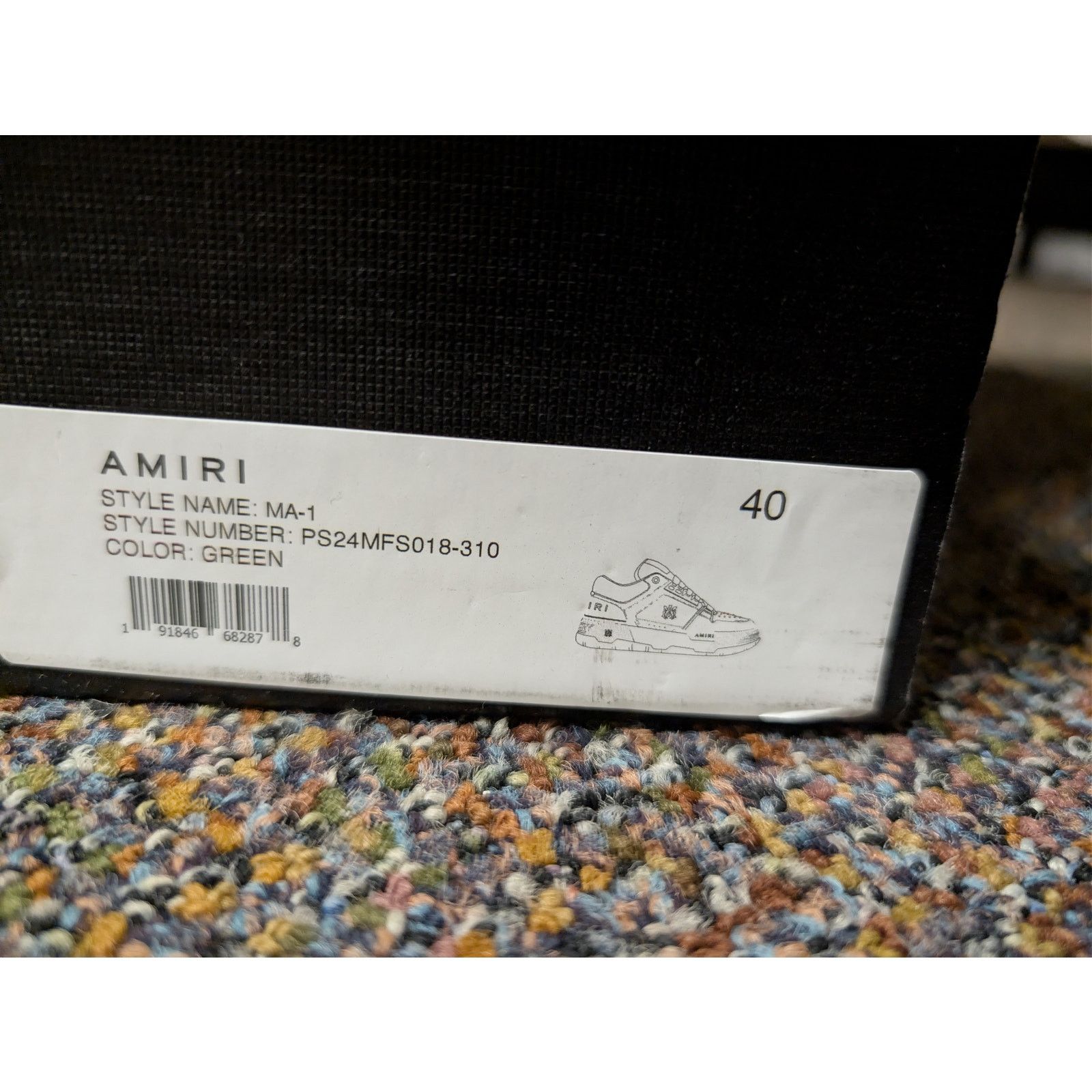 Amiri o1rshd1 MA-1 Low-Top Sneakers in White / Green Size US 7 / EU 40 - 23 Thumbnail