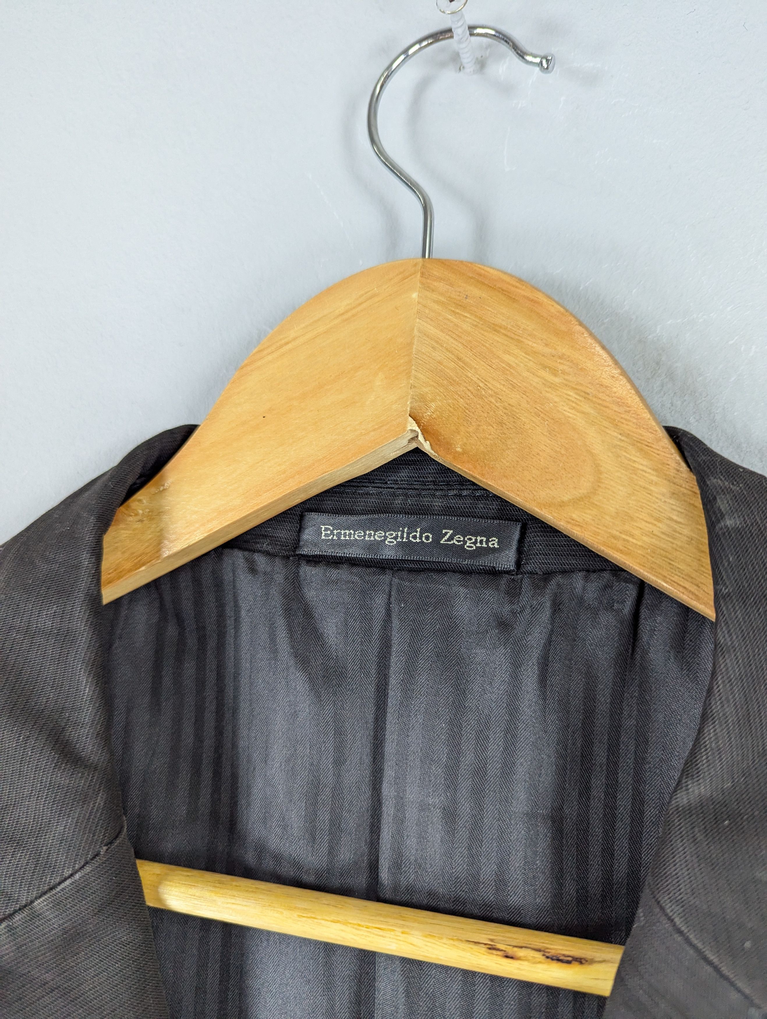 Ermenegildo Zegna Vintage Ermenegildo Zegna Paris Distressed Blazer Jacket Size US L / EU 52-54 / 3 - 6 Thumbnail