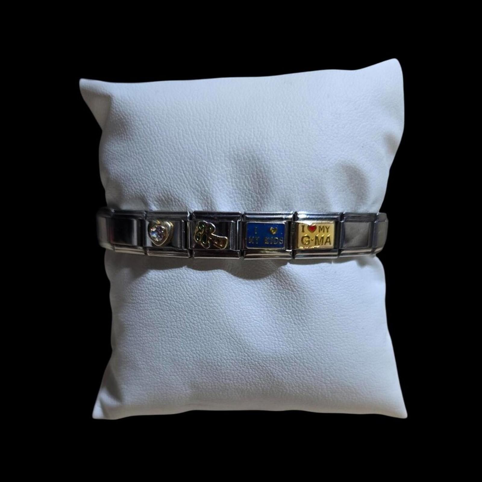 The Unbranded Brand Italian Charm Bracelet Vintage 1990's Sterling Silver Size ONE SIZE - 1 Thumbnail