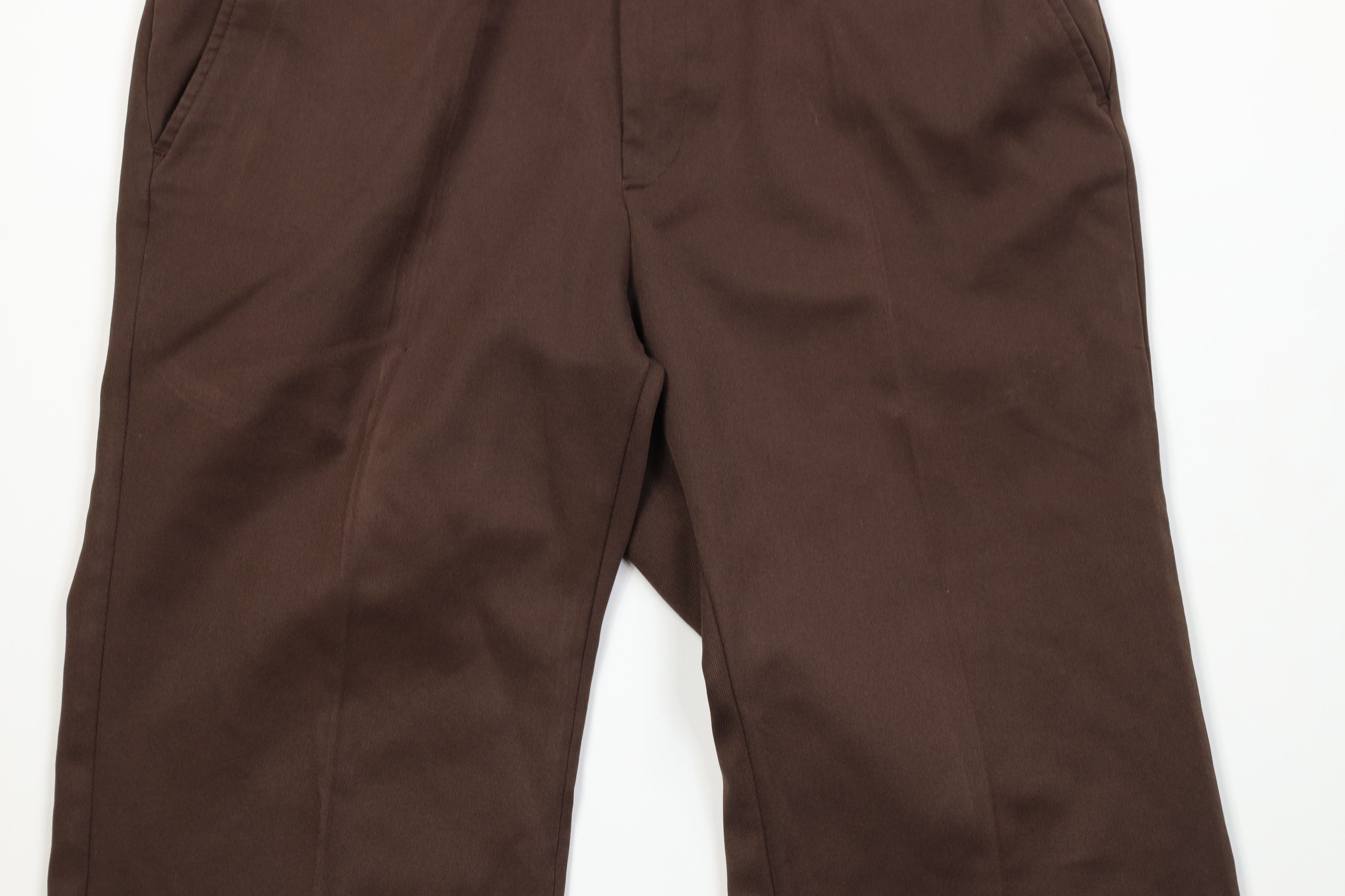Vintage Vintage 70s Streetwear Wide Leg Bell Bottoms Pants Brown Size US 36 / EU 52 - 3 Thumbnail